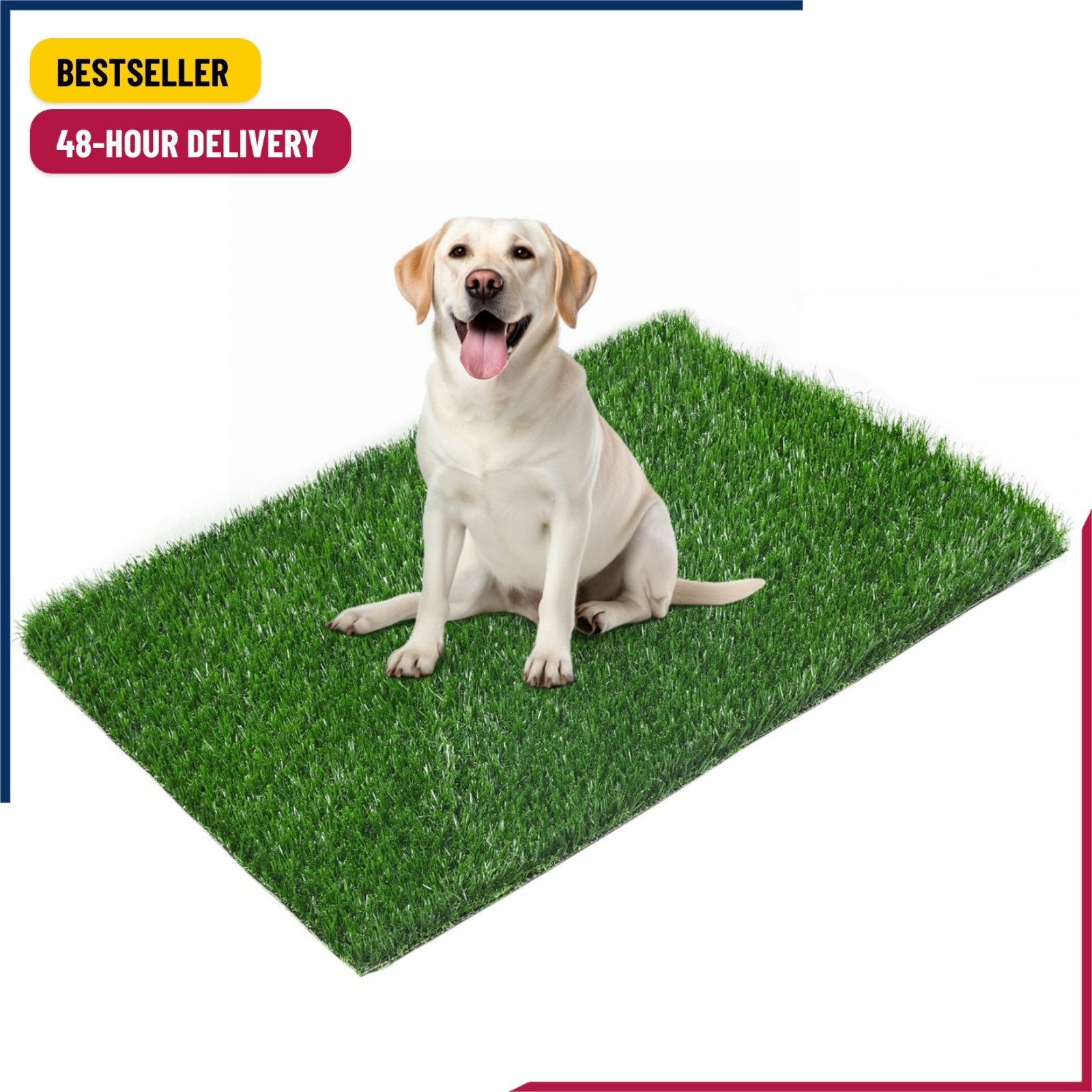 LOOBANI 33.2in x 21in Replacement Artificial Grass Puppy Training Pads, Quickly