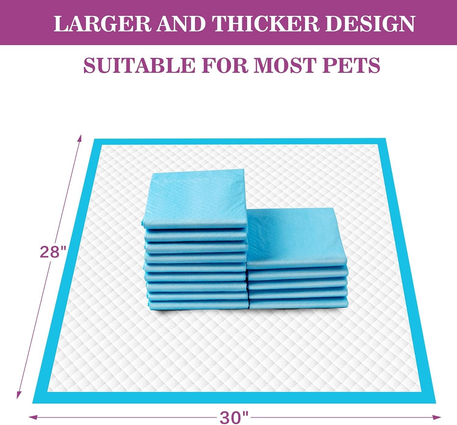 Ultimate Extra Large Dog Pee Pads 28″x30″ – 6-Layers for Maximum Absorption