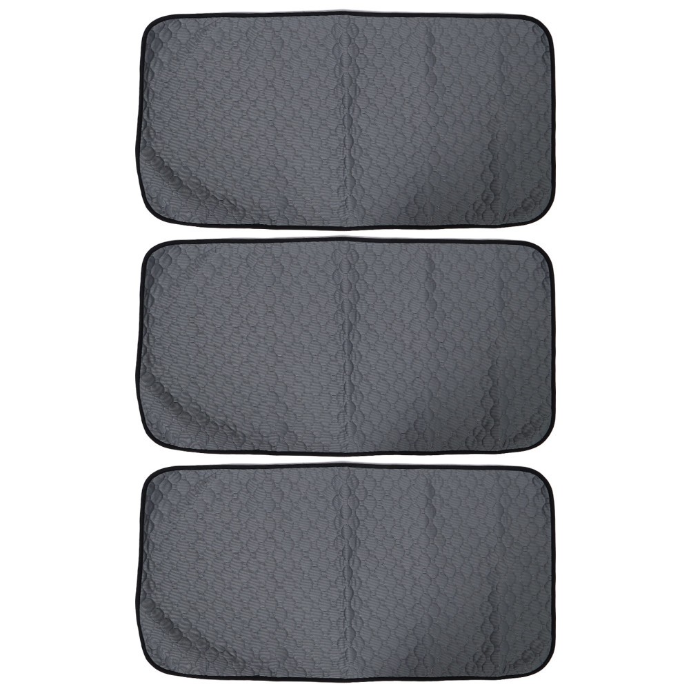 3Pcs Durable Washable Puppy Pads Pet Training Mats Non Slip Absorbent Grey