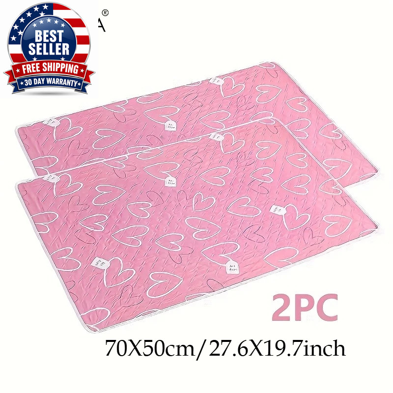 2Pc Reusable Pet Cage Pad Wear Resistant and Washable Polyester Base Pad Suitabl