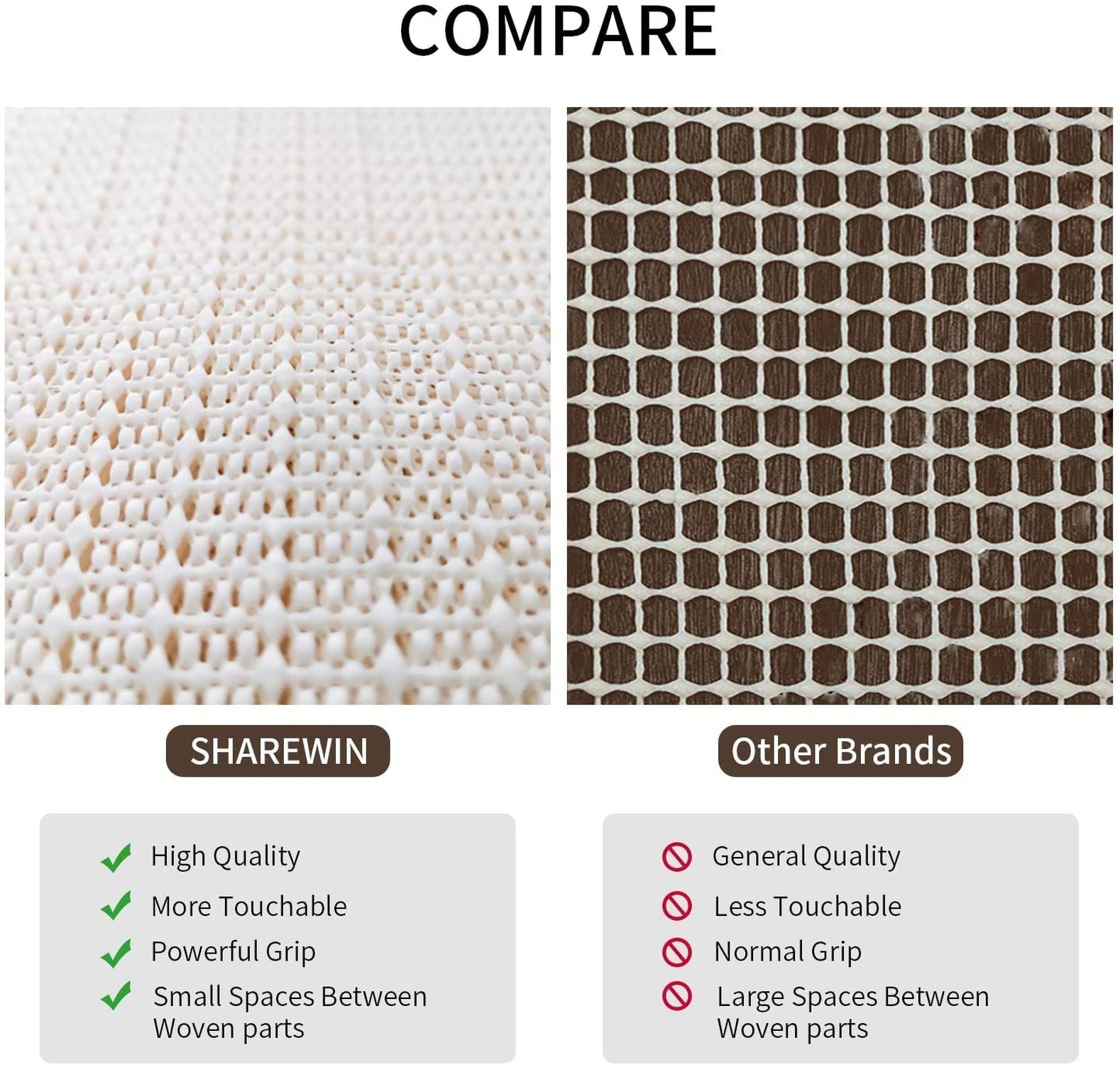 5×7 Anti Slip Area Rug Pad for Any Hard Surface Floors Rug Pads for Hardwood …