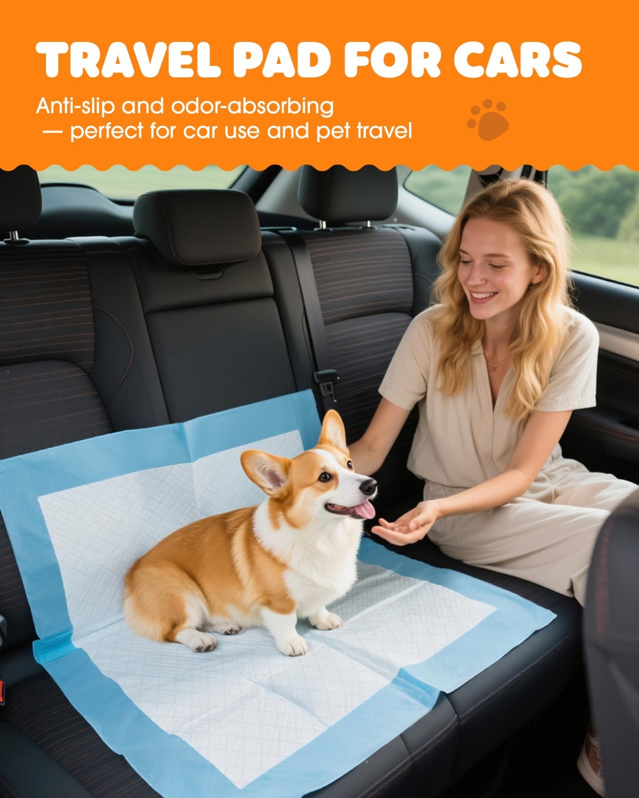 Super Absorbent Puppy Pads 22×22 in, 150 Pack, Quick-Dry, Spill-Proof, 6-Layer P