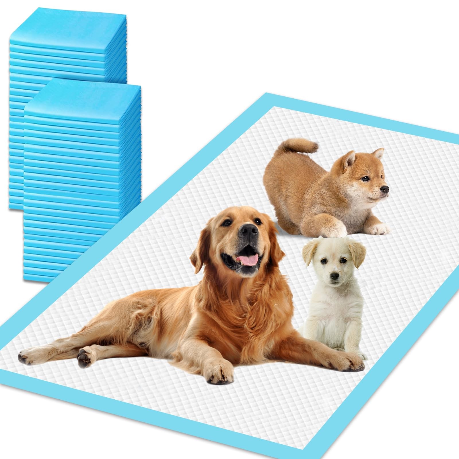 XXXXL Puppy Pee Pads for Dogs 31″x55″ 40 Count, Extra Large Dog Pee Pads, Lea…