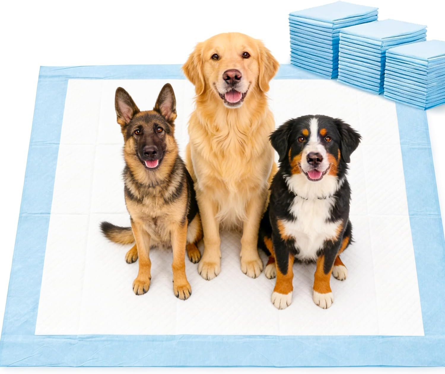 XXXXL Dog and Puppy Pee Pads, 55.1 X 31.5 Inch Leakproof Disposable Pet Training