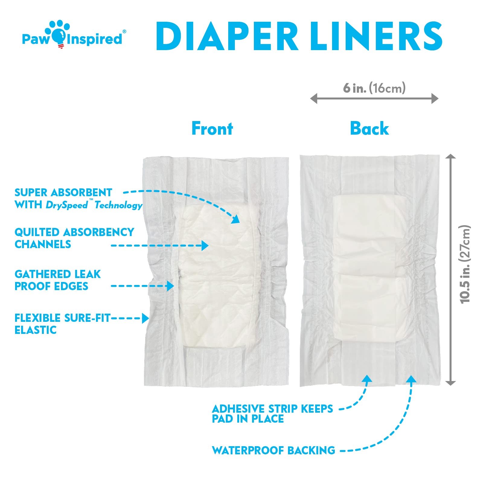Dog Diaper Liners | Inserts for Washable Covers, Female Dog Diapers, and Dog …