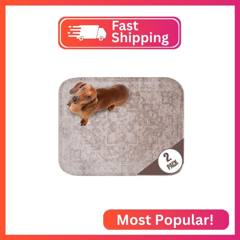 PUPIBOO Washable Pee Pads for Dogs and Cats – Super Absorbent Reusable Puppy Tra