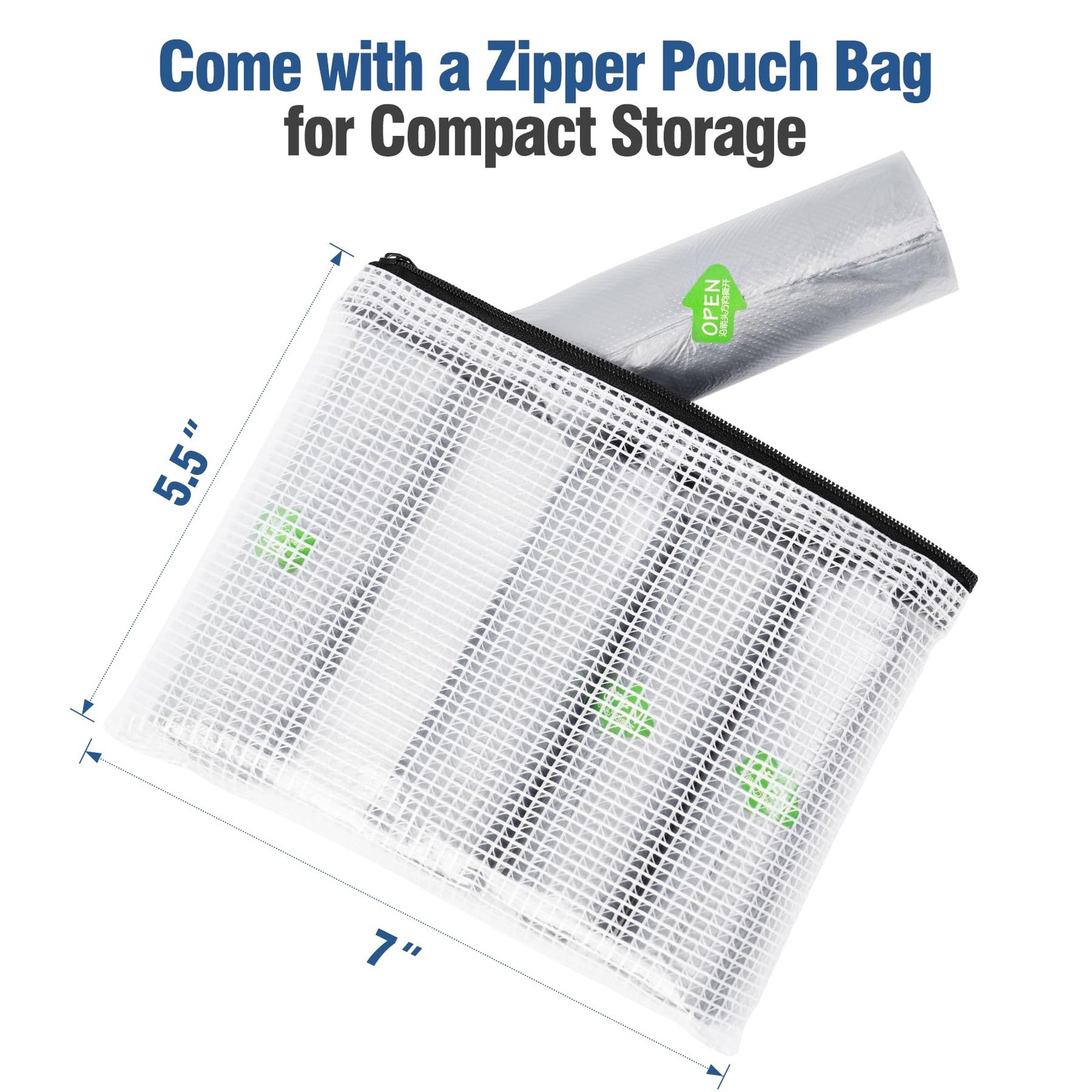 Potty Liners for Portable Toilet 75-count, 16.2″*15.8″ Universal-Fit Travel B…