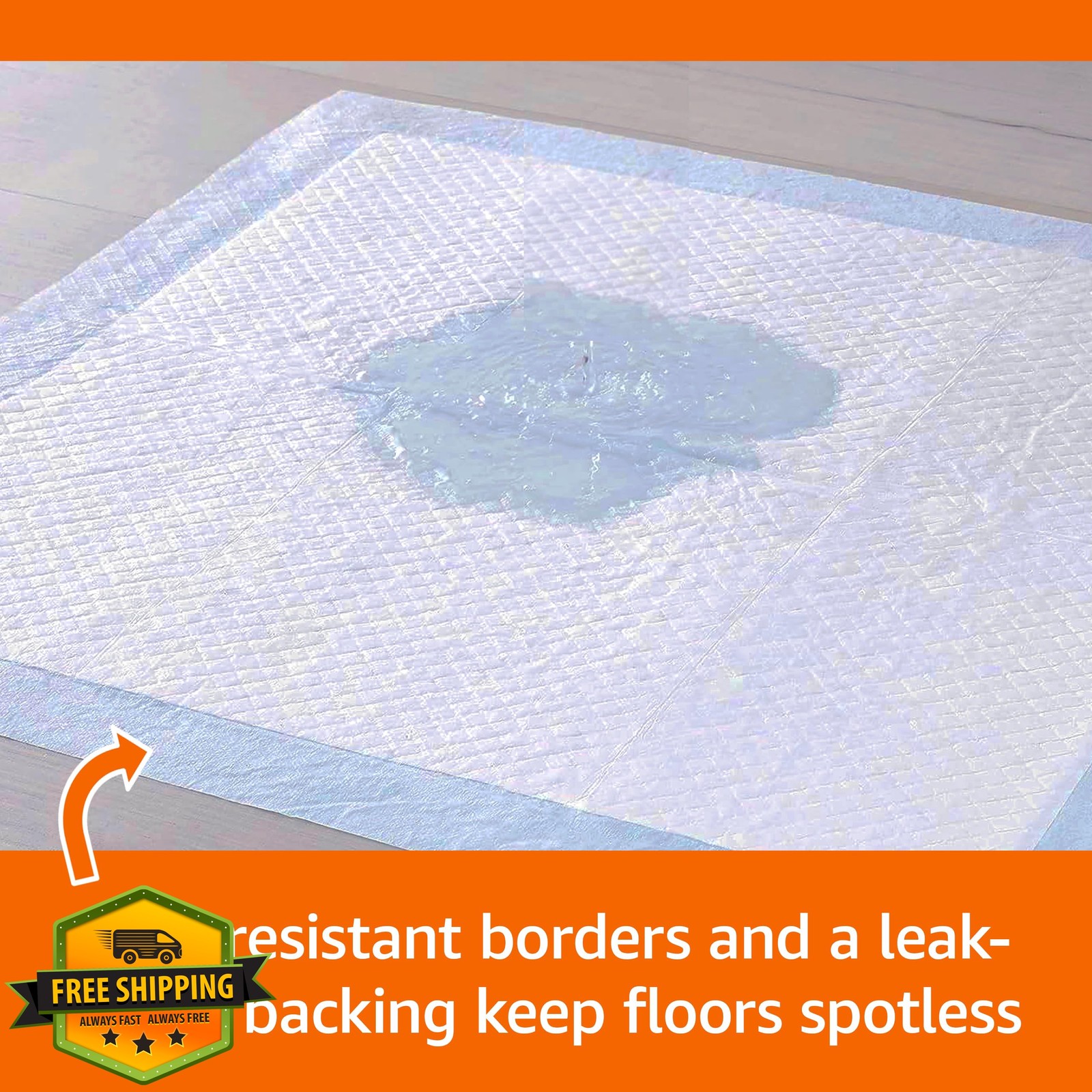 Amazon Basics Regular Pee Pads 150ct 22″x22″