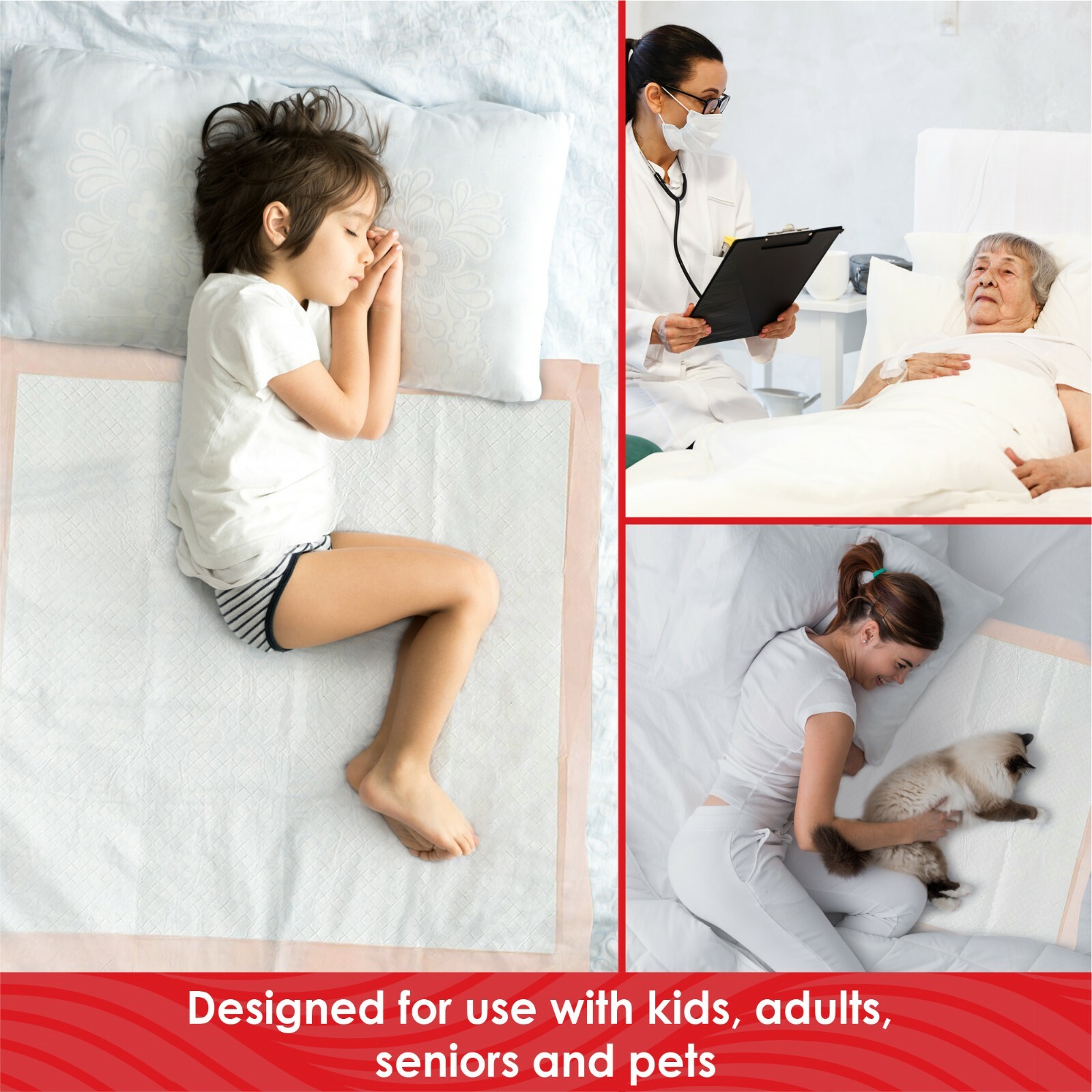 100 30 X 36 Inch ULTRA HEAVY Absorbency Underpads, Adult Disposable Polymer Pads