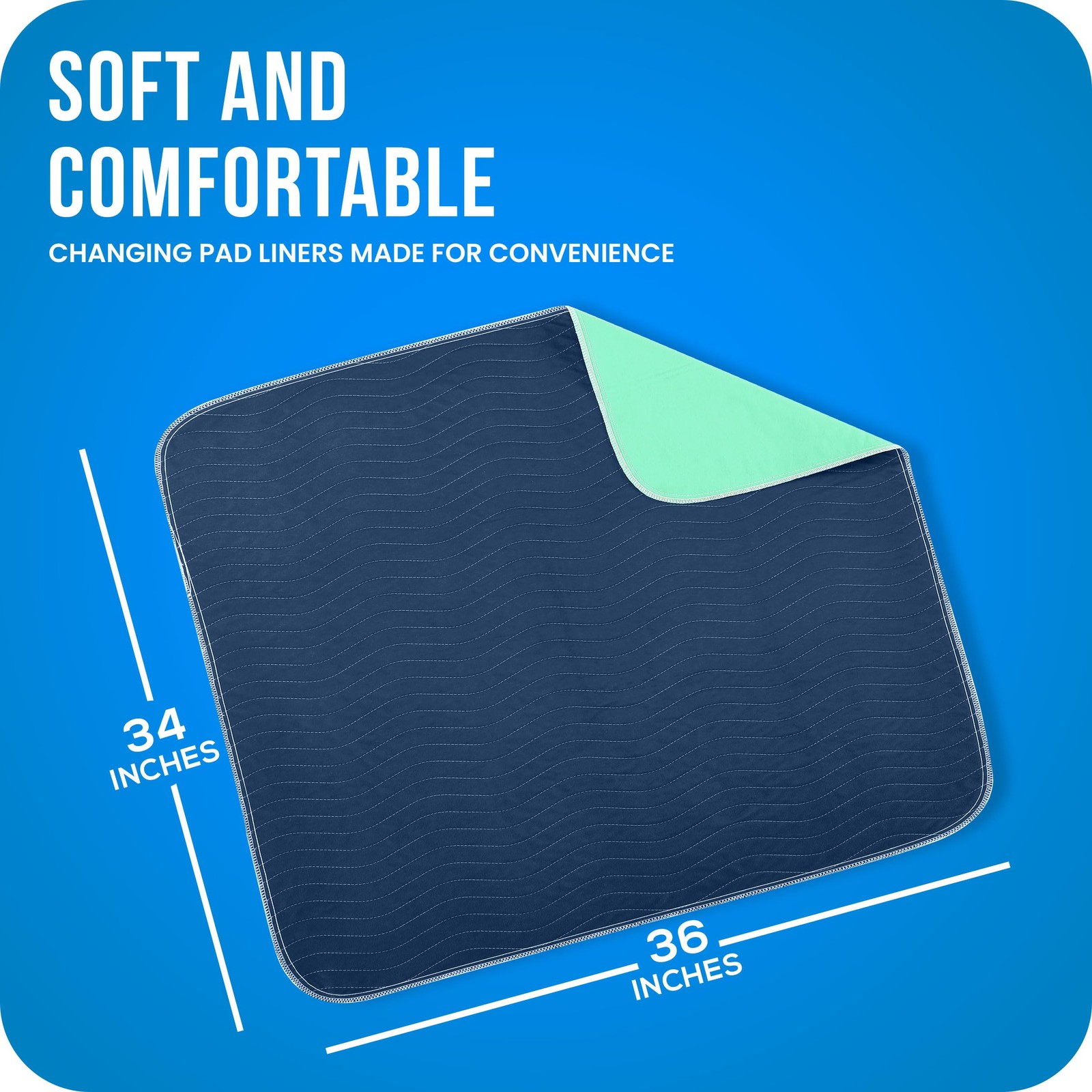 Washable Pee Pads for Dogs 34″ x 36″ (Pack of 4), Waterproof Incontinence Bed…