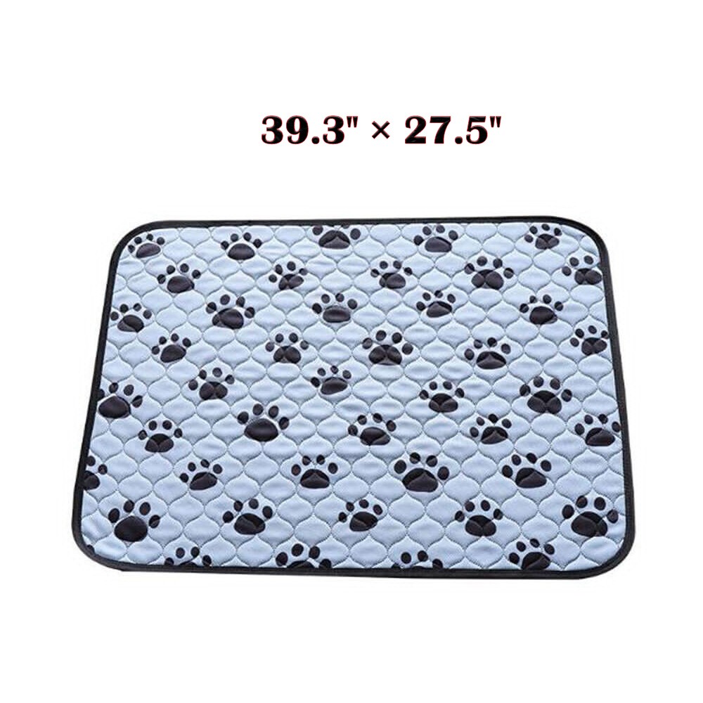 Blue Washable Pet Pee Pad 39×27 Inch, Reusable Puppy Training Mat, Non-Slip