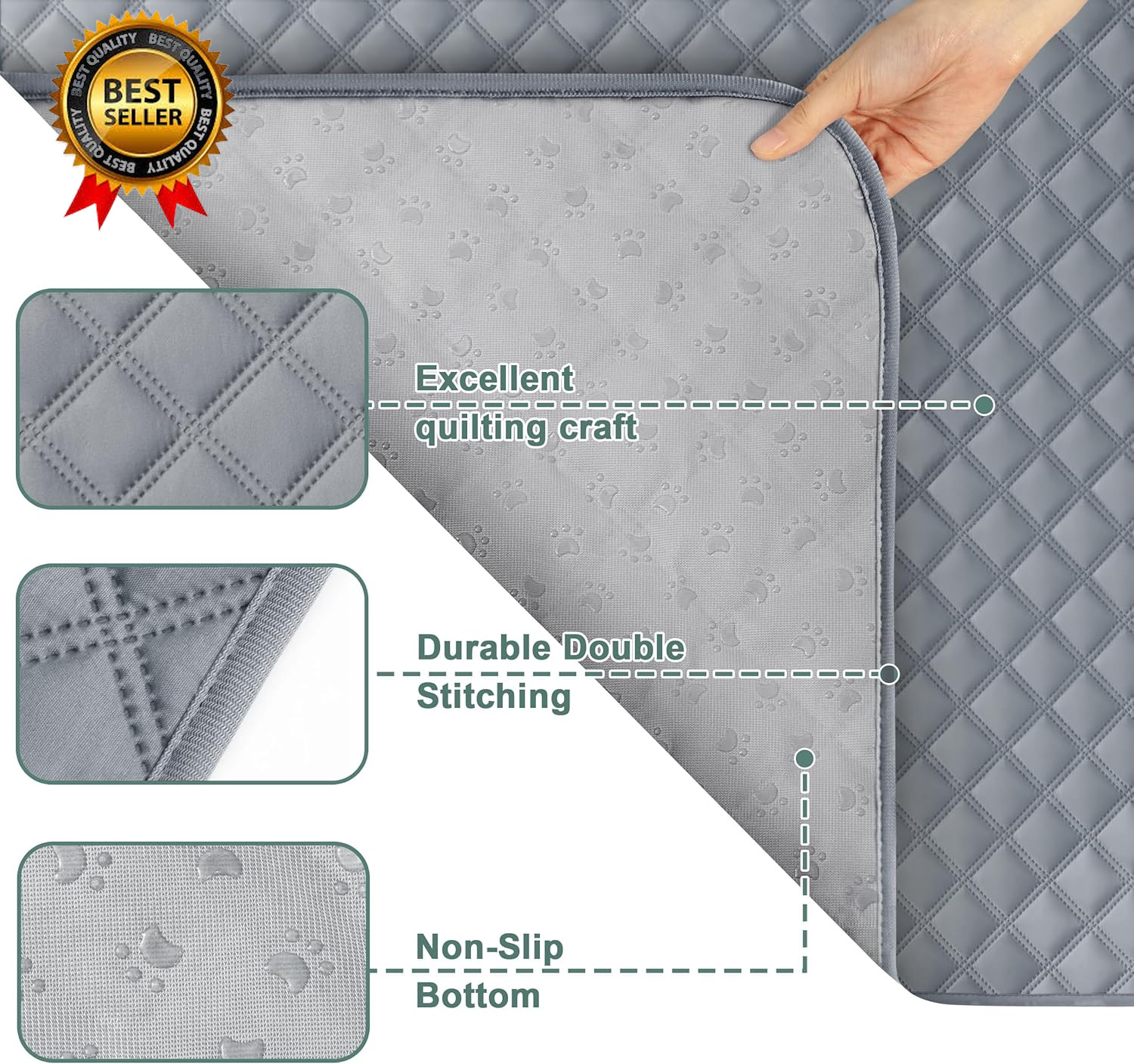 Reusable Washable Pee Pads for Dogs Large Extra Large 36 X 41 2 Pack…