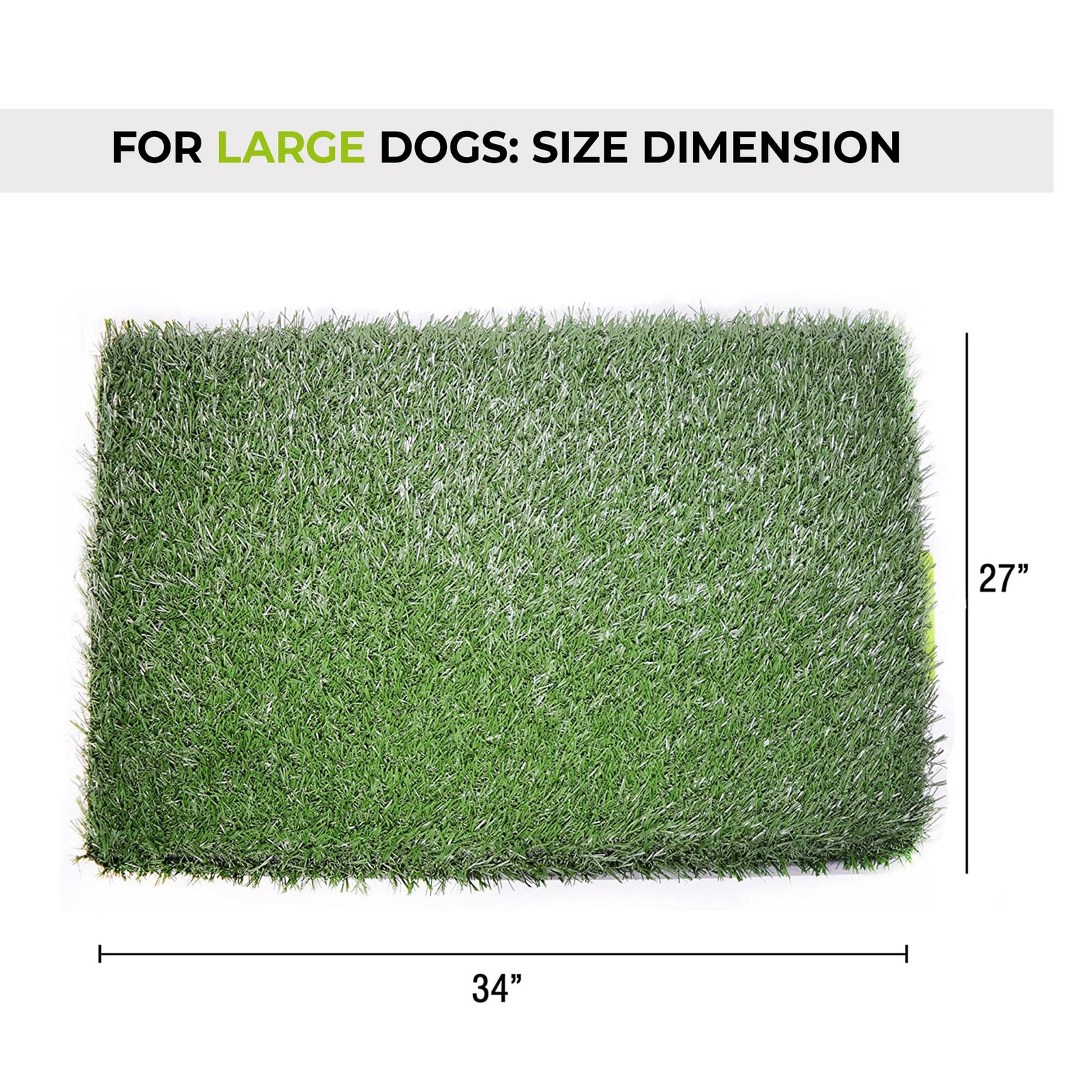 Dog Grass Pad Fake Grass for Dogs to Pee on, Indoor Dog Potty for Dogs Over 1…