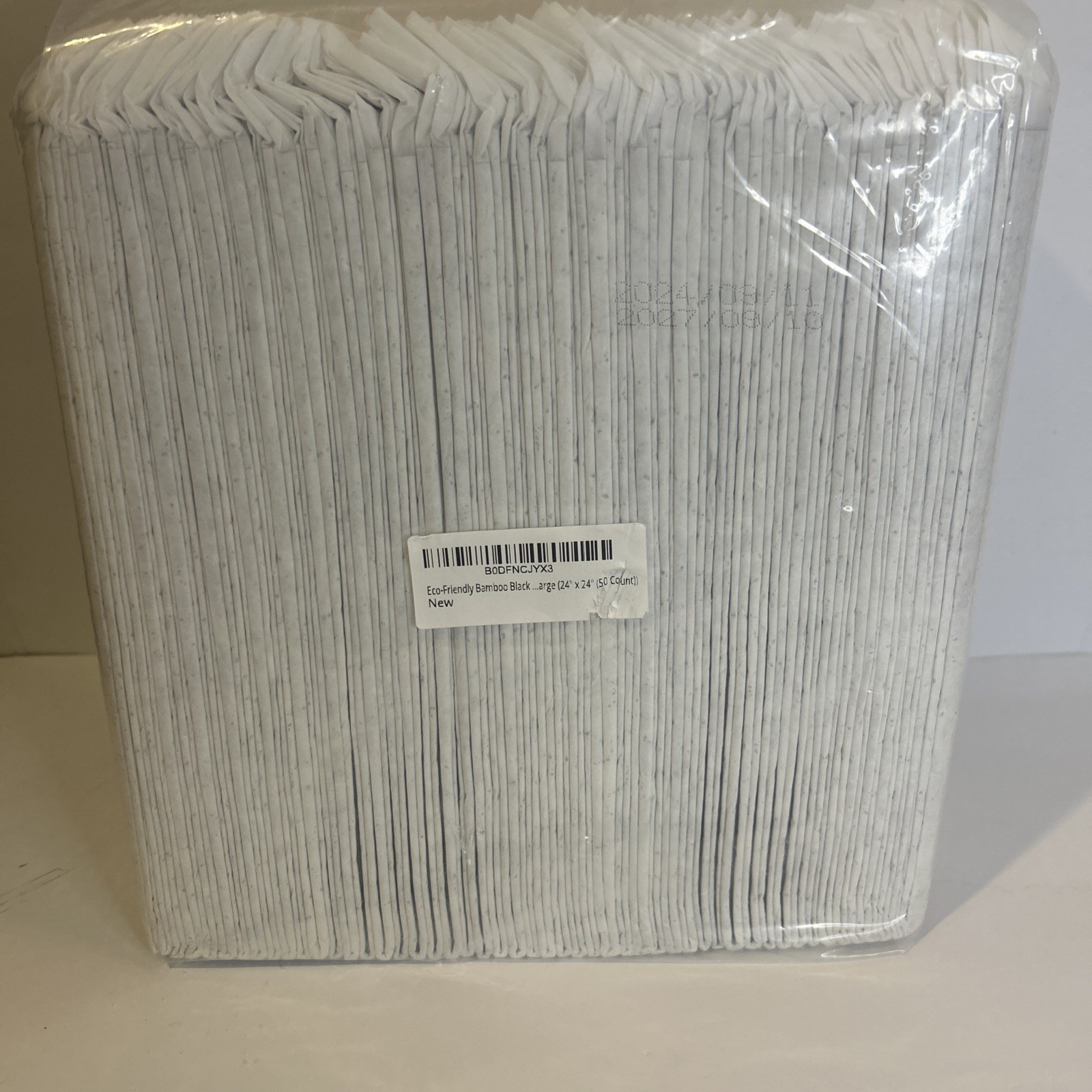 New Bamboo Charcoal Training Pads, Large, 24in x 24in, 50 Count Odor Control