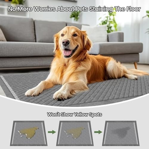 XXL Dog Pee Pads 30″x36″ – 50 Count Charcoal Puppy Training Pads, Super Absorben