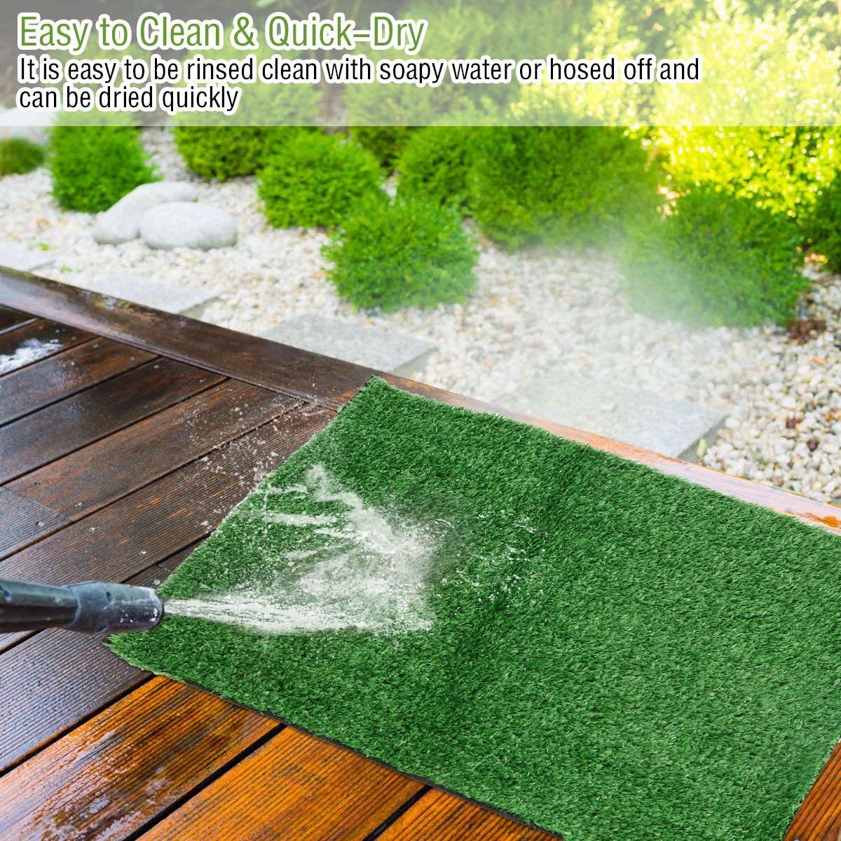 20″x16″ Puppy Pet Potty Training Pee Indoor Toilet Dog Grass Pad Mat Turf Patch