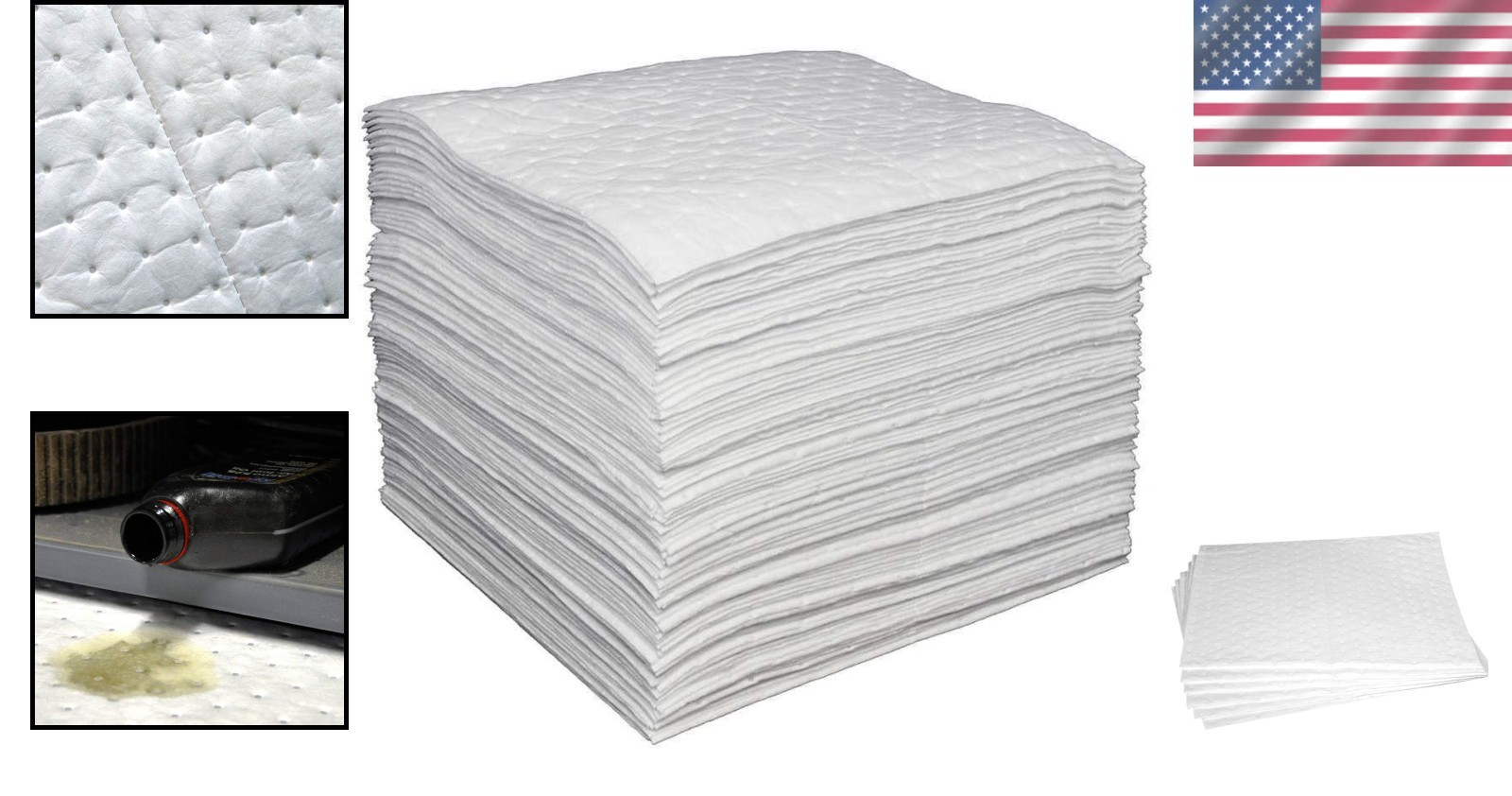 Ultra-Absorbent Pads, White, 20×15 Inches