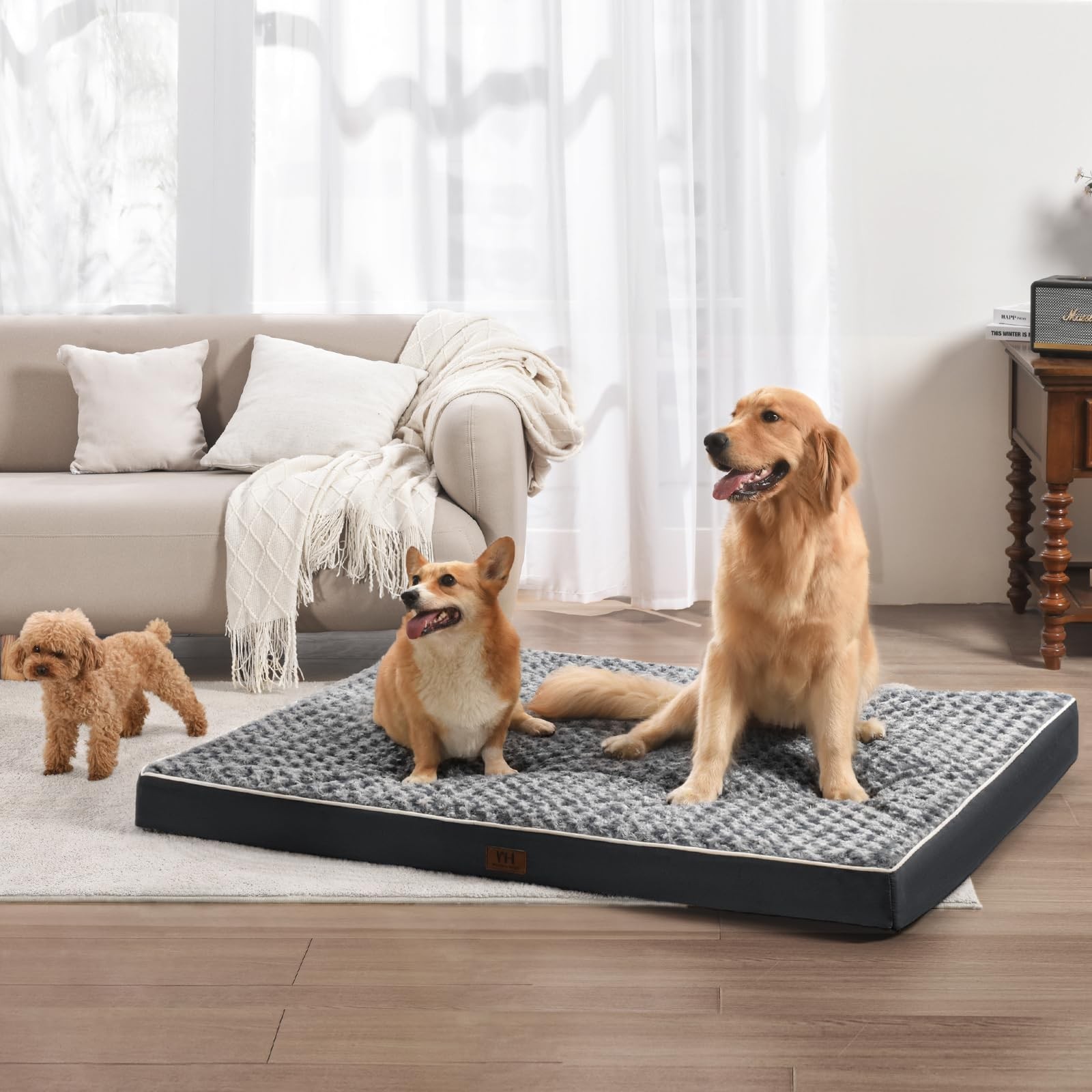 WESTERN HOME WH Orthopedic Dog Beds Large Sized Dog, Waterproof Large Pet Bed…