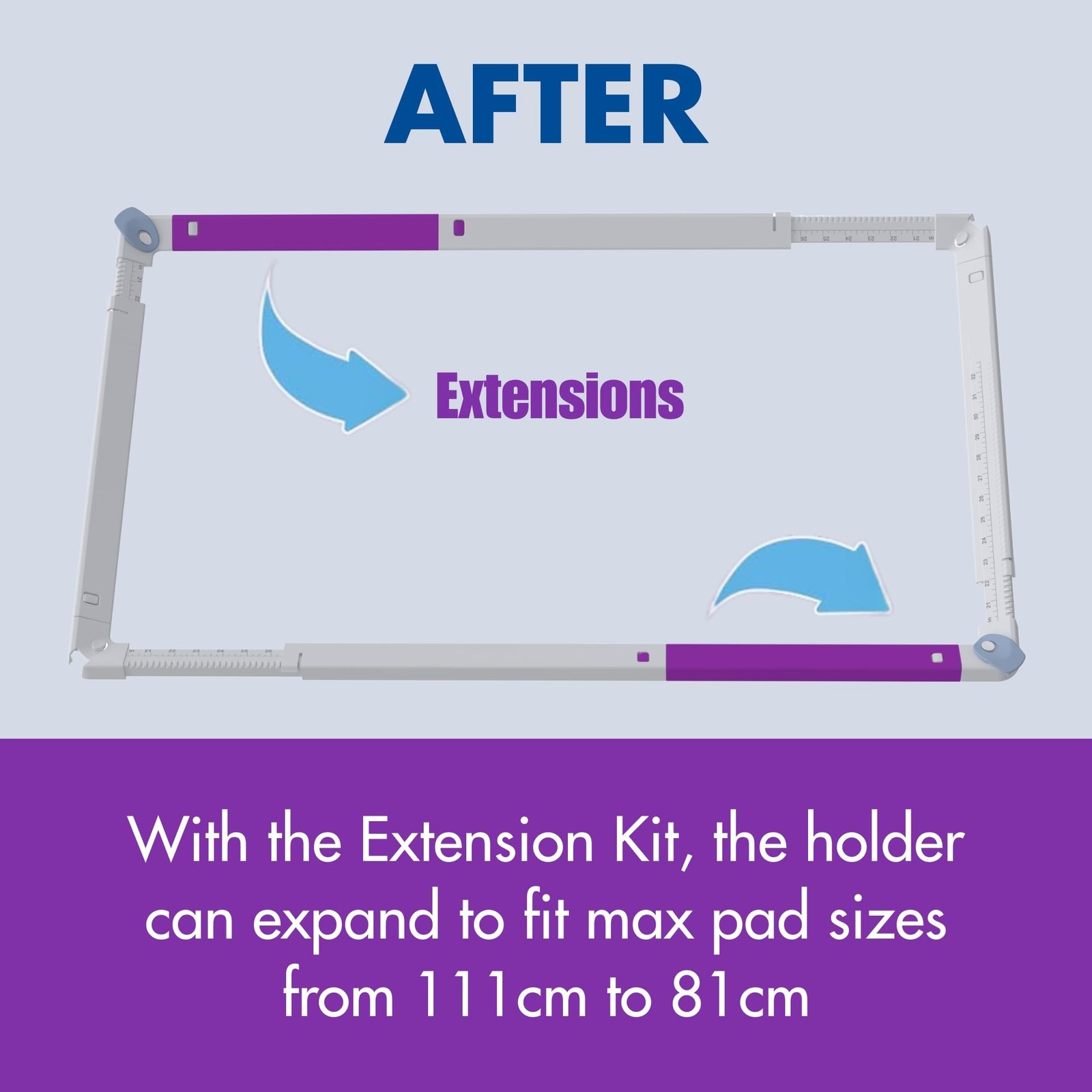 SureGrip Holder Extension Kit – Extends Holder Max Pad Size from 32″ x 32″ to…