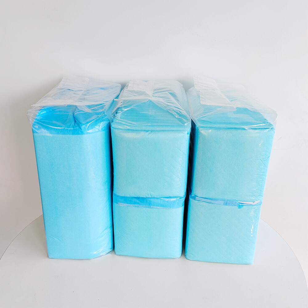 50 Pieces 5 Layers High Quality Dog Pee Pads with Sticker Leak-Proof Quick-Dry