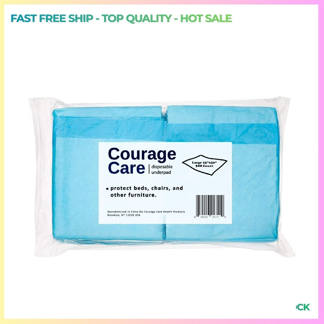 Courage Care 23 in x 36 in, Pack of 300 XXL Absorbent Dog Puppy Training Pads