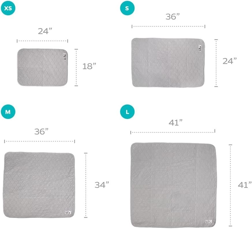 Pawtect Washable Dog Pee Pads – 2 Pack 18×24, Waterproof & Stylish
