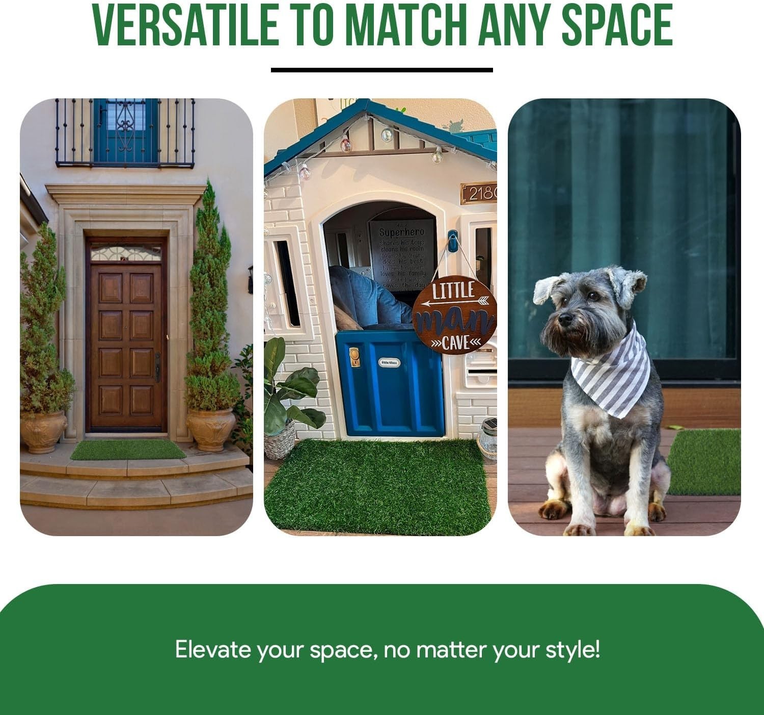Weather-Resistant 29.5″x17″ Fake Grass for Dogs – Quick Drying & Easy Care