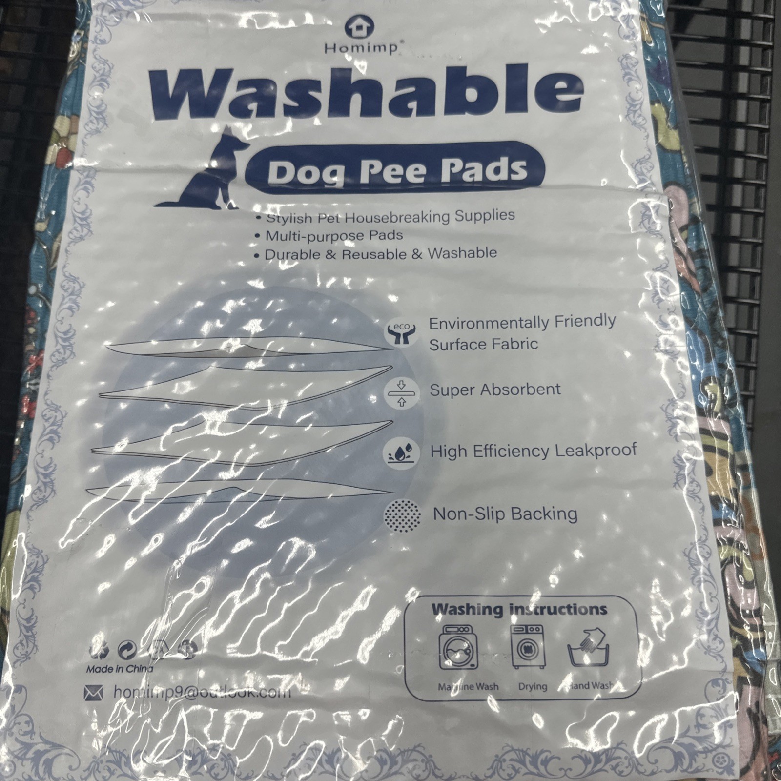 2 Pack Washable Pee Pads for Dogs 36×48 , Waterproof Pee Pads