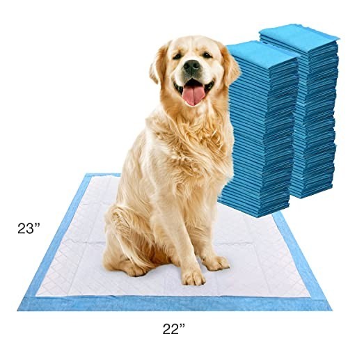 100 Count Leak-Proof Dog Pee Pads – Unscented Quilted Potty Training Pads 22×23