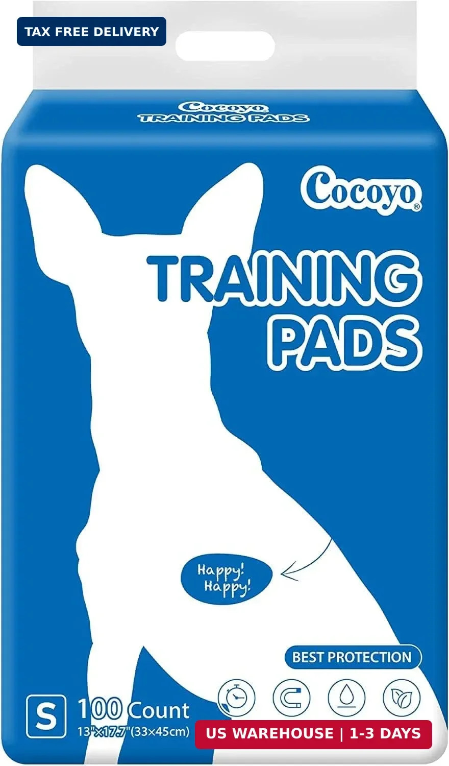 COCOYO Best Value Training Pads 100 Count 13″ by 17.7″| Dog Pee Pads | Super Abs