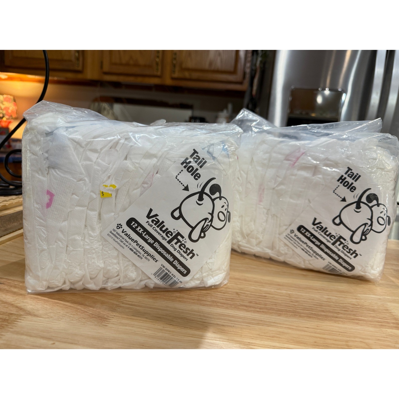 ValueFresh XX-Large Dog Diapers – 12 Pack
