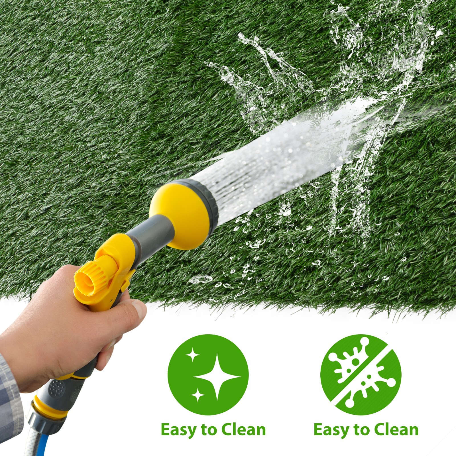 COZIWOW 2 Pcs Large Artificial Dog Potty Grass Pee Pads Training Pad Reusable