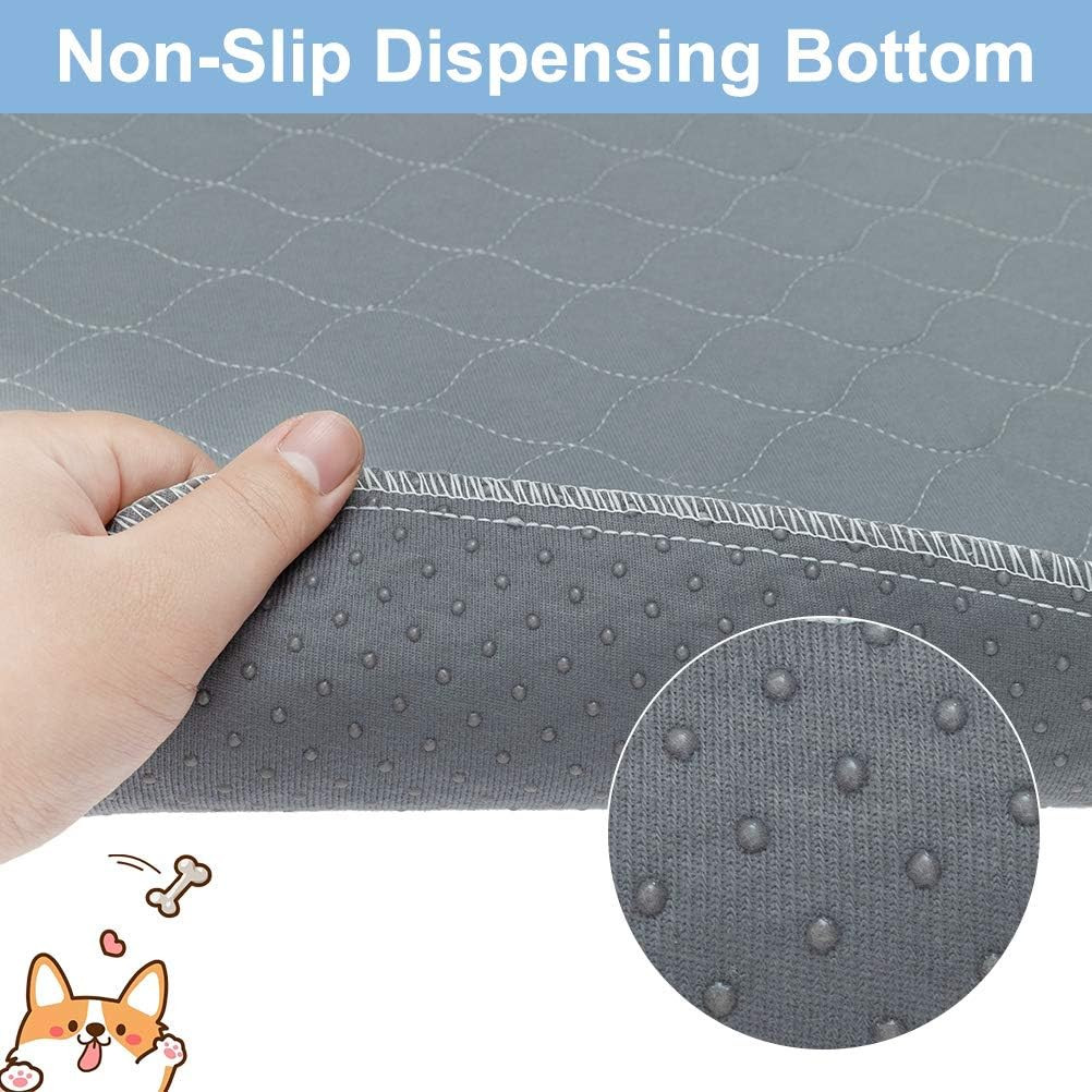 Washable Pee Pads for Dogs, 2 Packs Super Absorbent Leakproof & Non-Slip Dog Pee