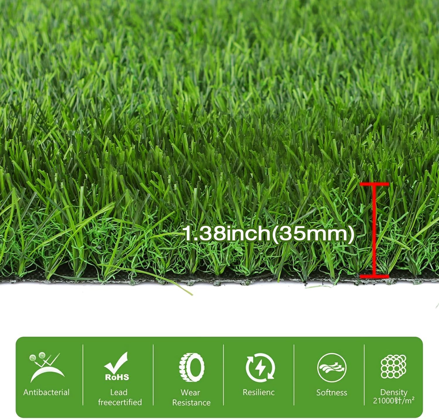 34″ X 23″ Fake Grass Pee Pad for Dogs Potty Training Turf Pets Mat – Indoor Outd