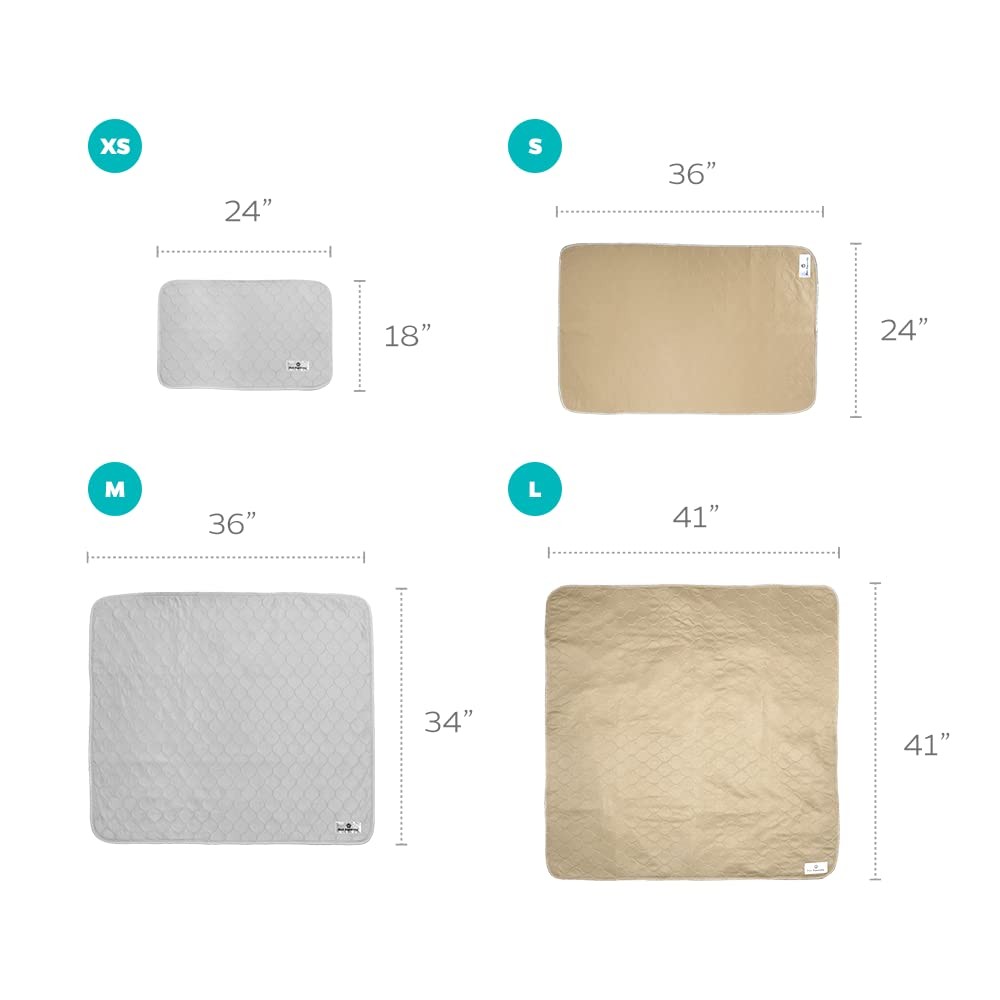 Washable Dog Pee Pads 18×24 Waterproof Training Pads – Reusable