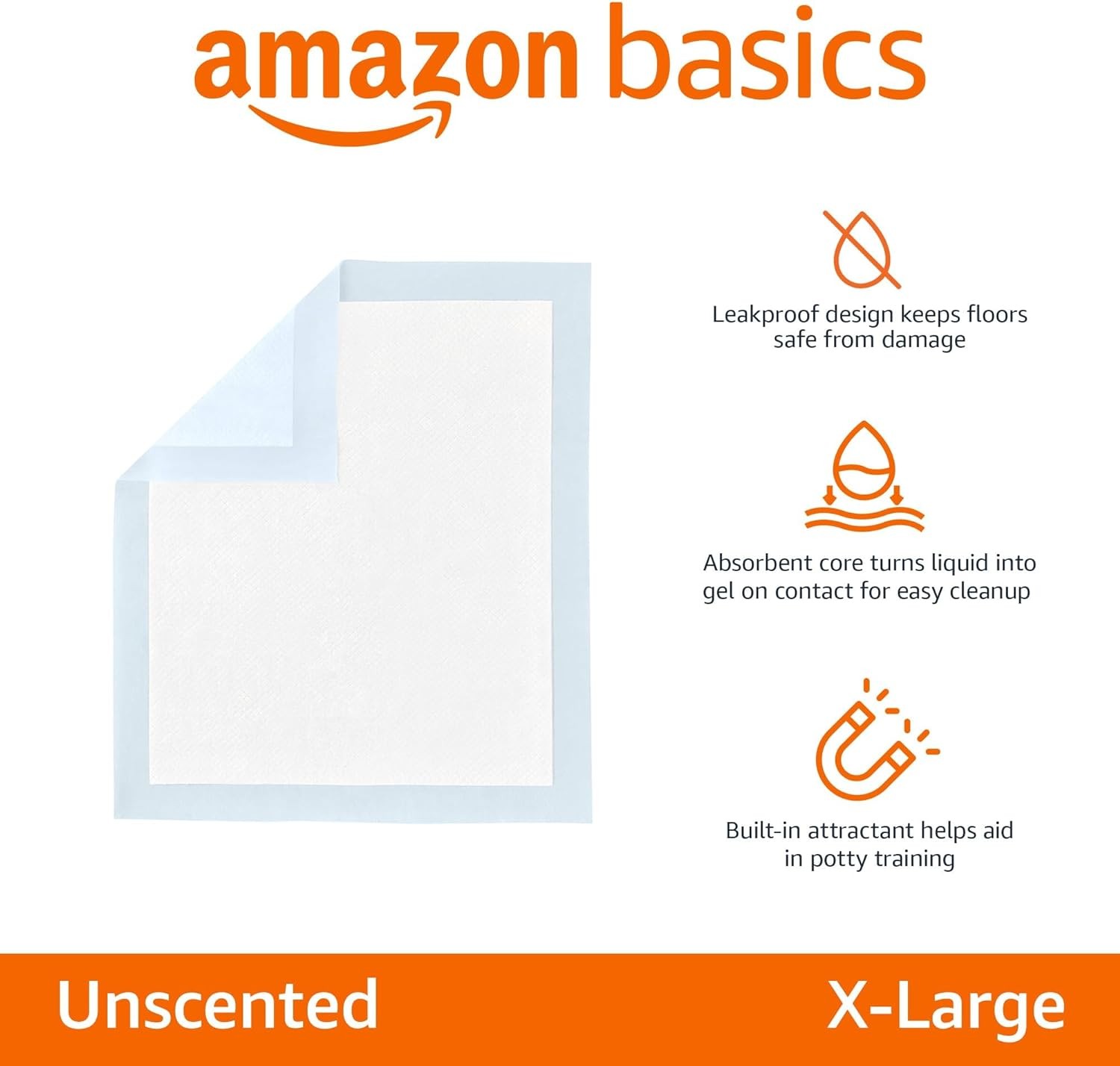 Leak-Proof Dog Puppy Training Pee Pads XL 28×34 in 40-Pack