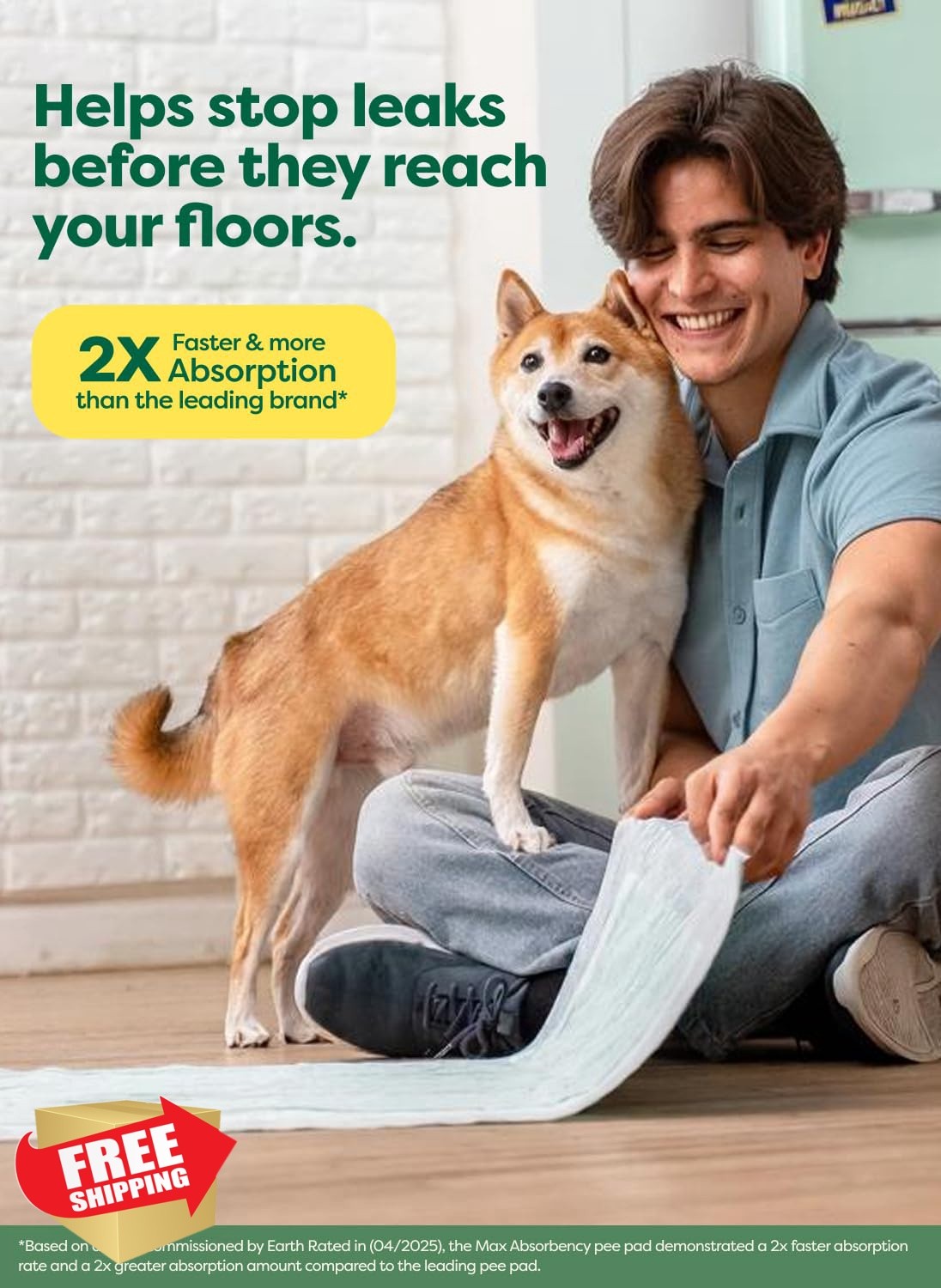 Earth Rated Puppy Pads Unscented Large 40ct