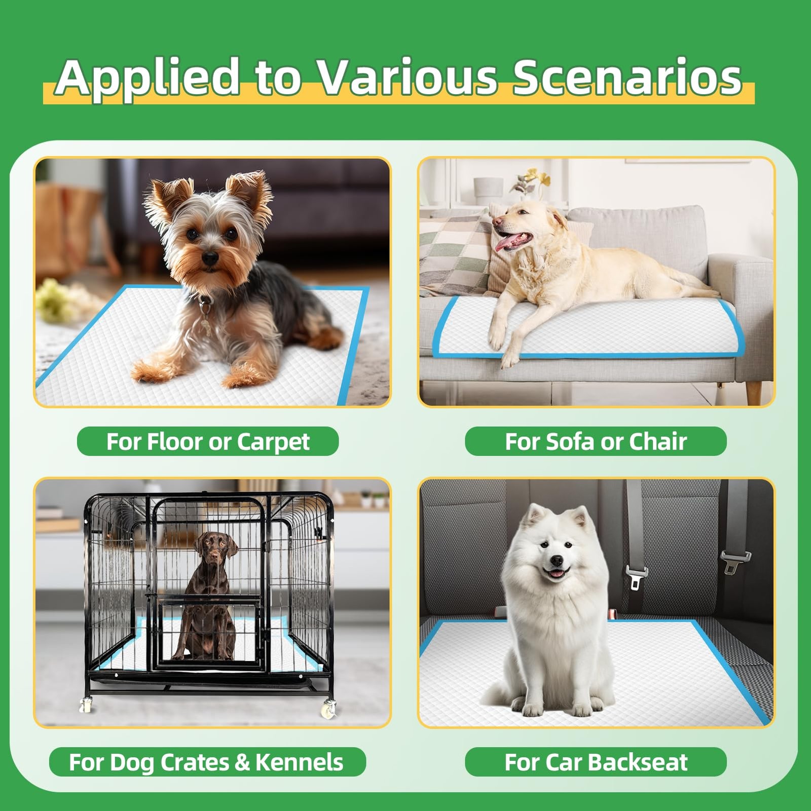 Dog Pads Extra Large 30″x36″ – Leak-proof Protection, 30 Count for Puppies