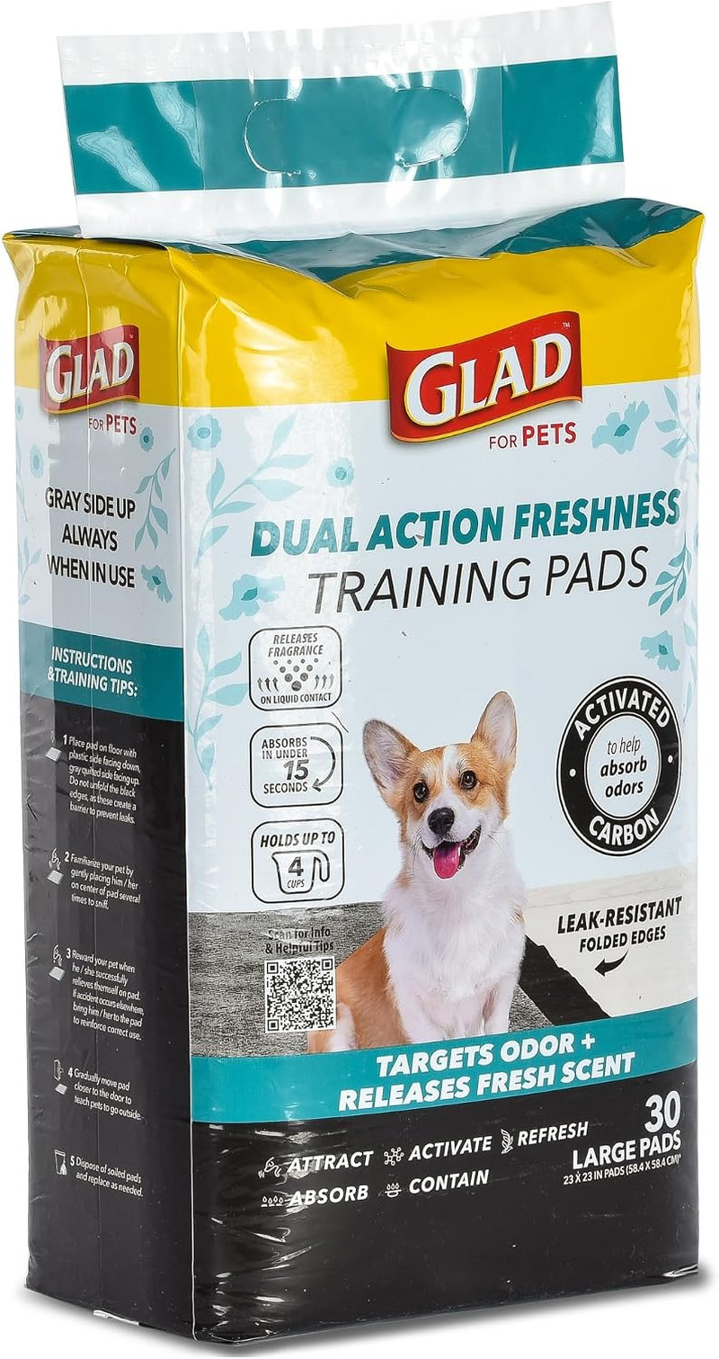 for Pets Activated Carbon Puppy Training Pads, 23 X 23 In, 30 Ct | 6-Layer Leak-