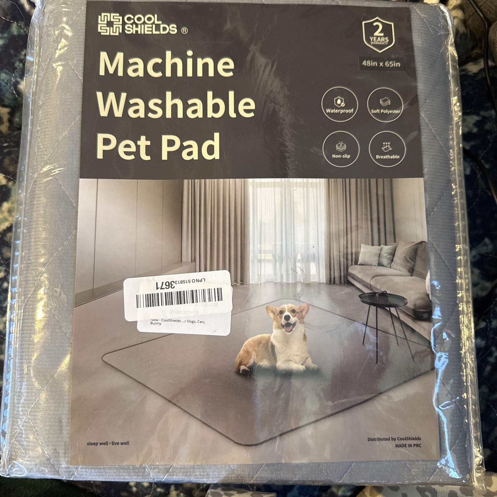48×65 Waterproof Machine Washable Pet Pad Cool Shields Kennels Cover Couch Bed