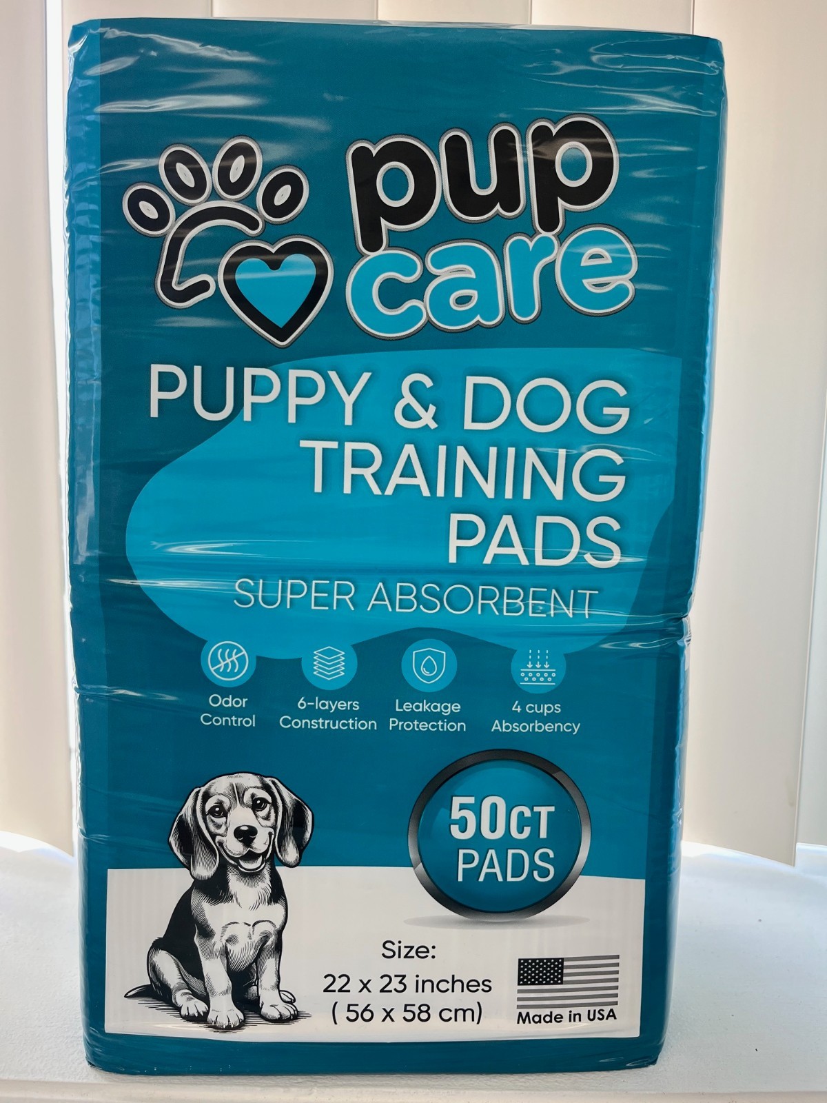 Pup Care Puppy & Dog Training Pads 22 x23 300ct (6 bags of 50ct)