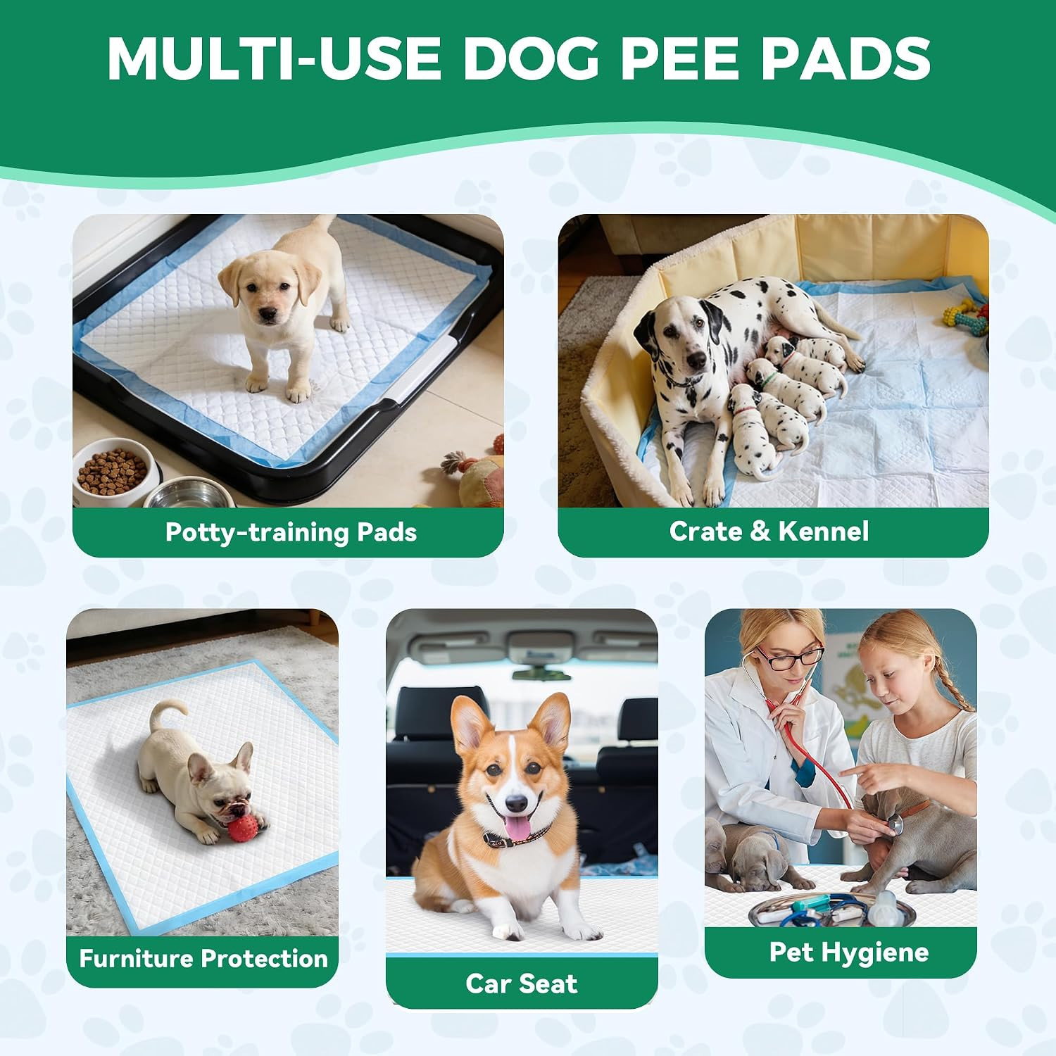 Large Puppy Pads 30″ X 26″ 100 Count Disposable Dog Pee Pads Leak-Proof, Large P