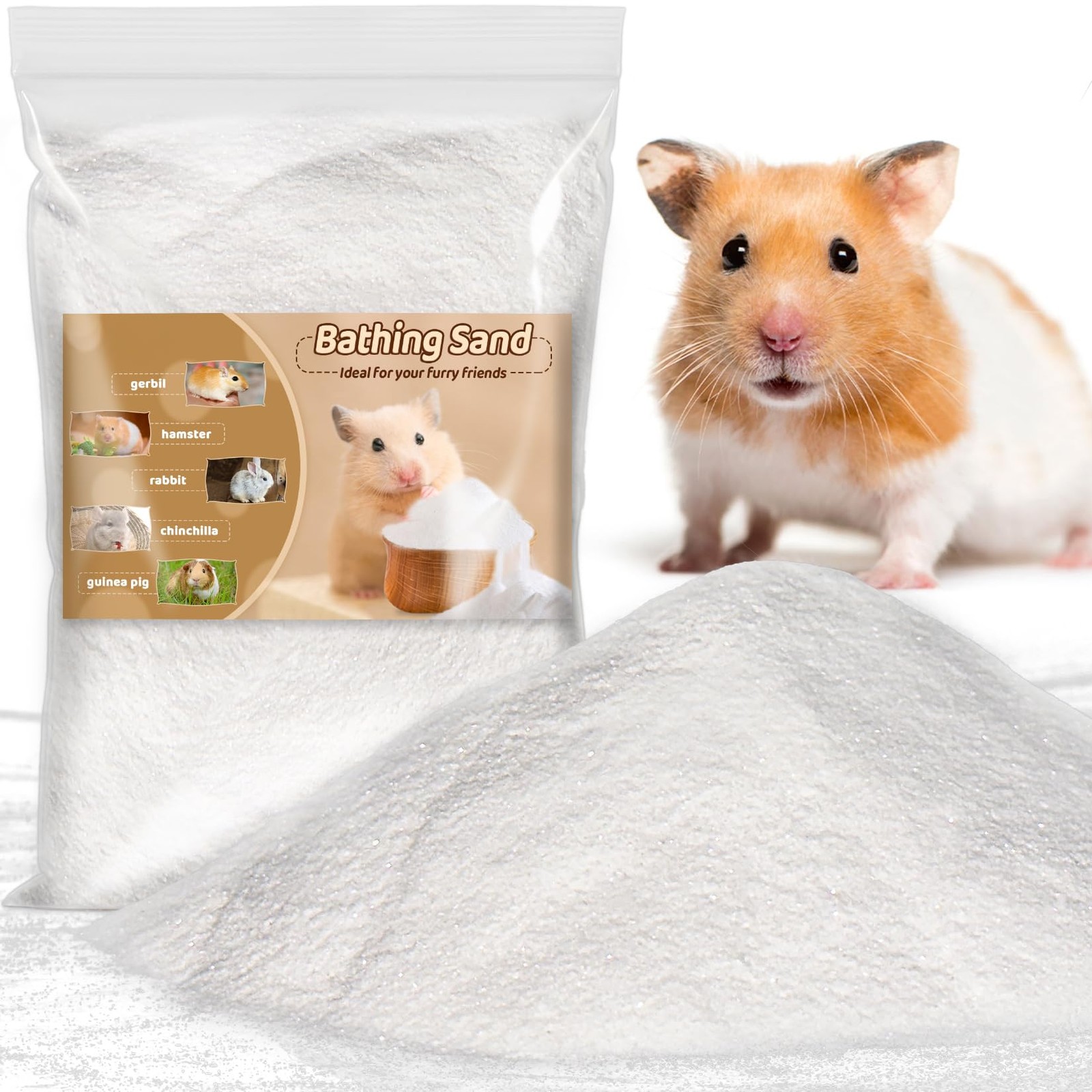 Sukh 14 OZ Hamster Sand Bath – Whit Fine Bedding Reptile 14