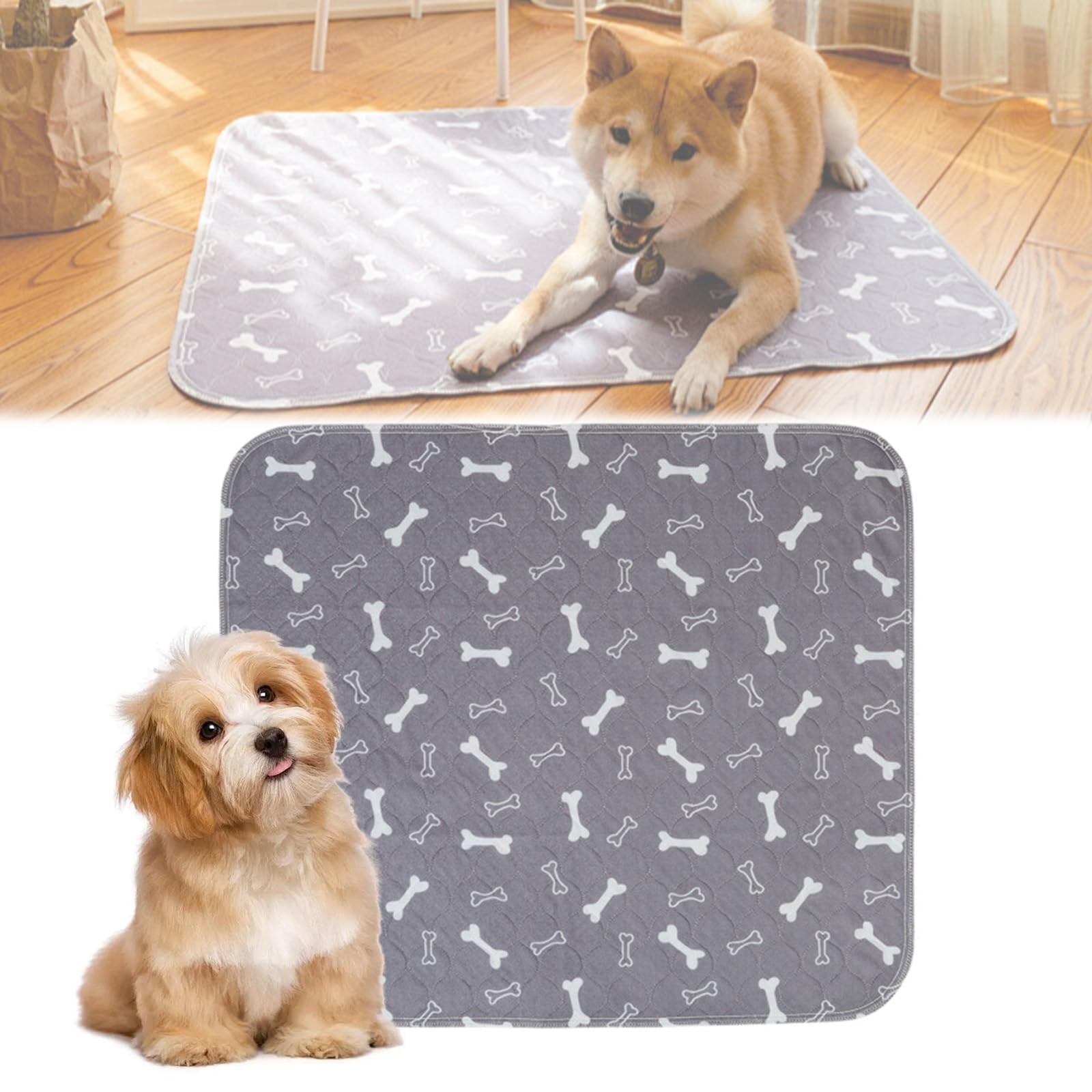 Puppy Pee Pads for Dogs, Washable Pet Pads for Dogs & Cats, Reusable Pet Pads…