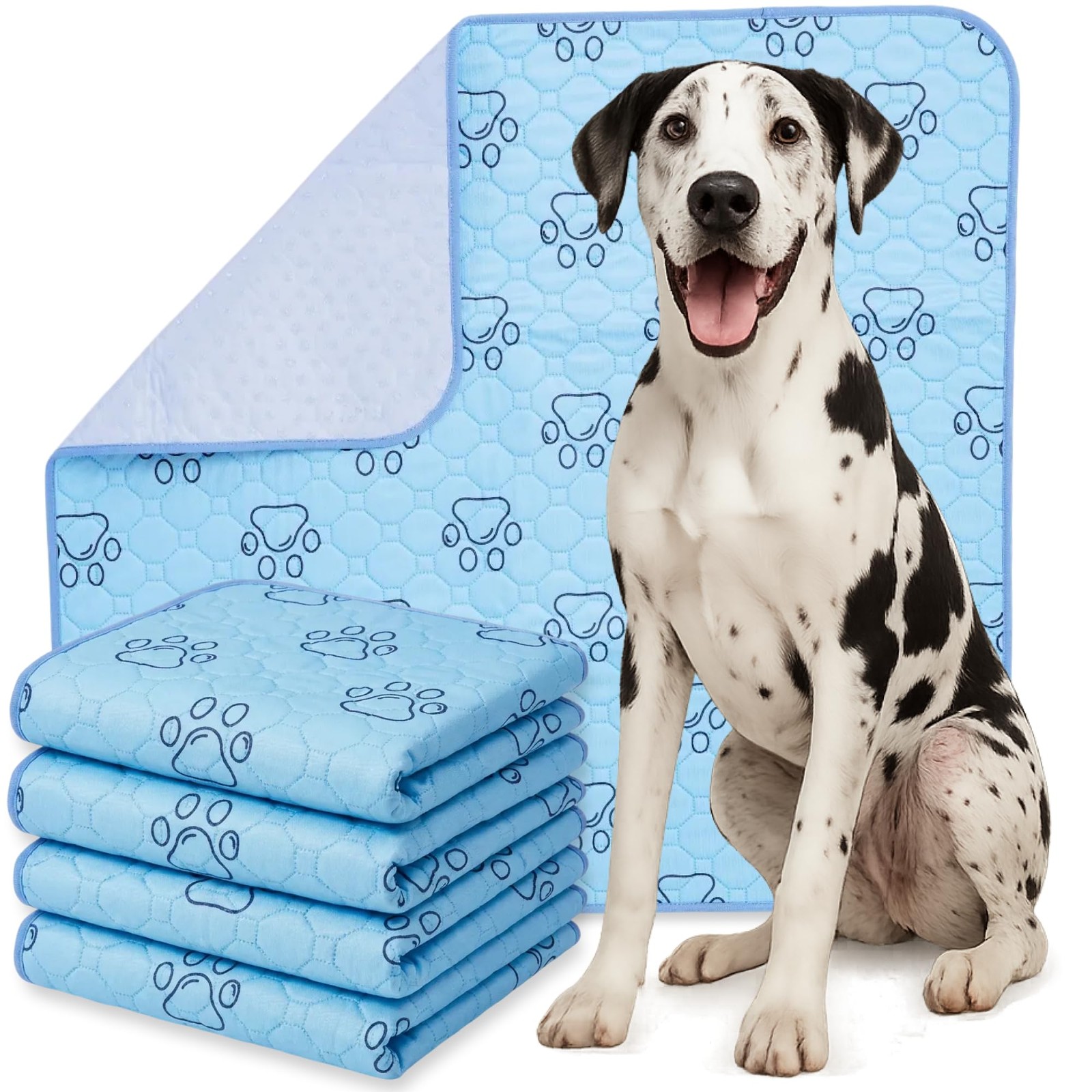 Dog Pee Pads 34″ X 36″ Waterproof Leakproof Absorbent – 4 Pack Training