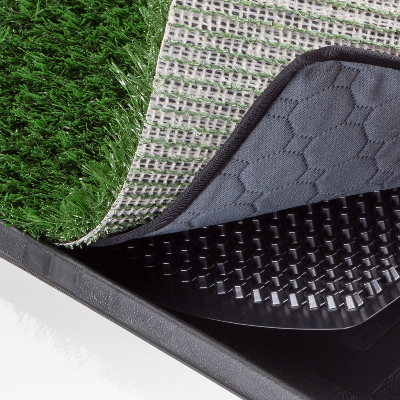 20″x25″ Artificial Grass Puppy Pee Pad Dogs 4-Layer Training Potty Pad with Tray