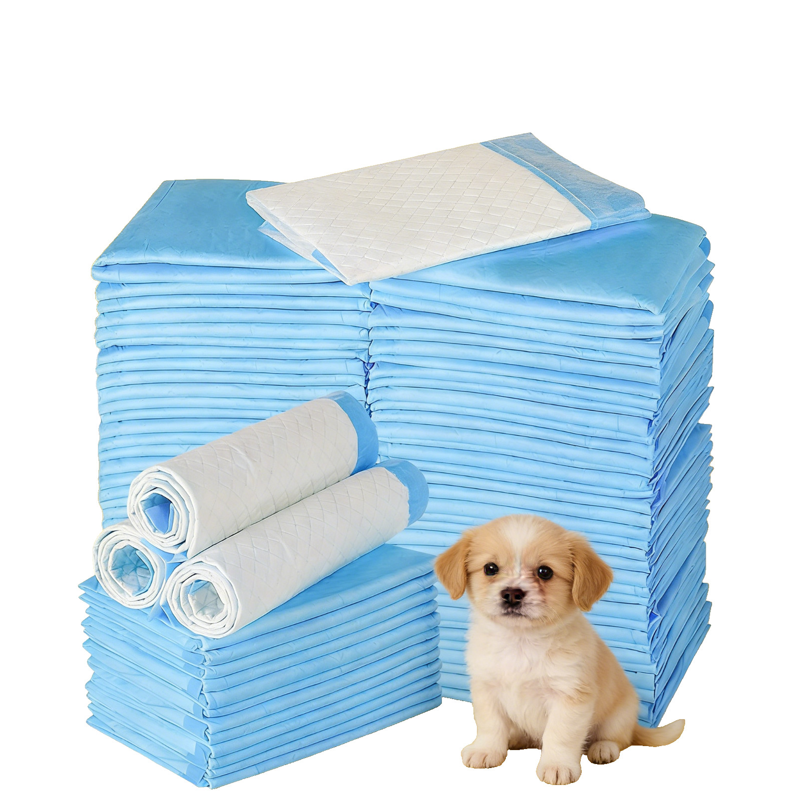 Dog training pee pads, thickened five-layer design, super absorbent, leak-proof
