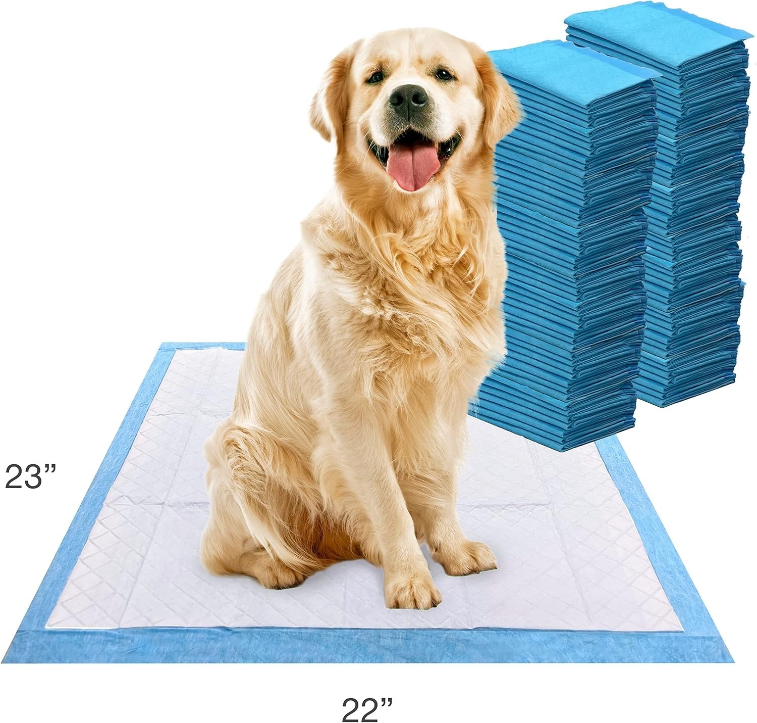 Wee-Wee Quilted Leak-Proof Dog Pee Pads, 22″ x 23″, 100 Ct