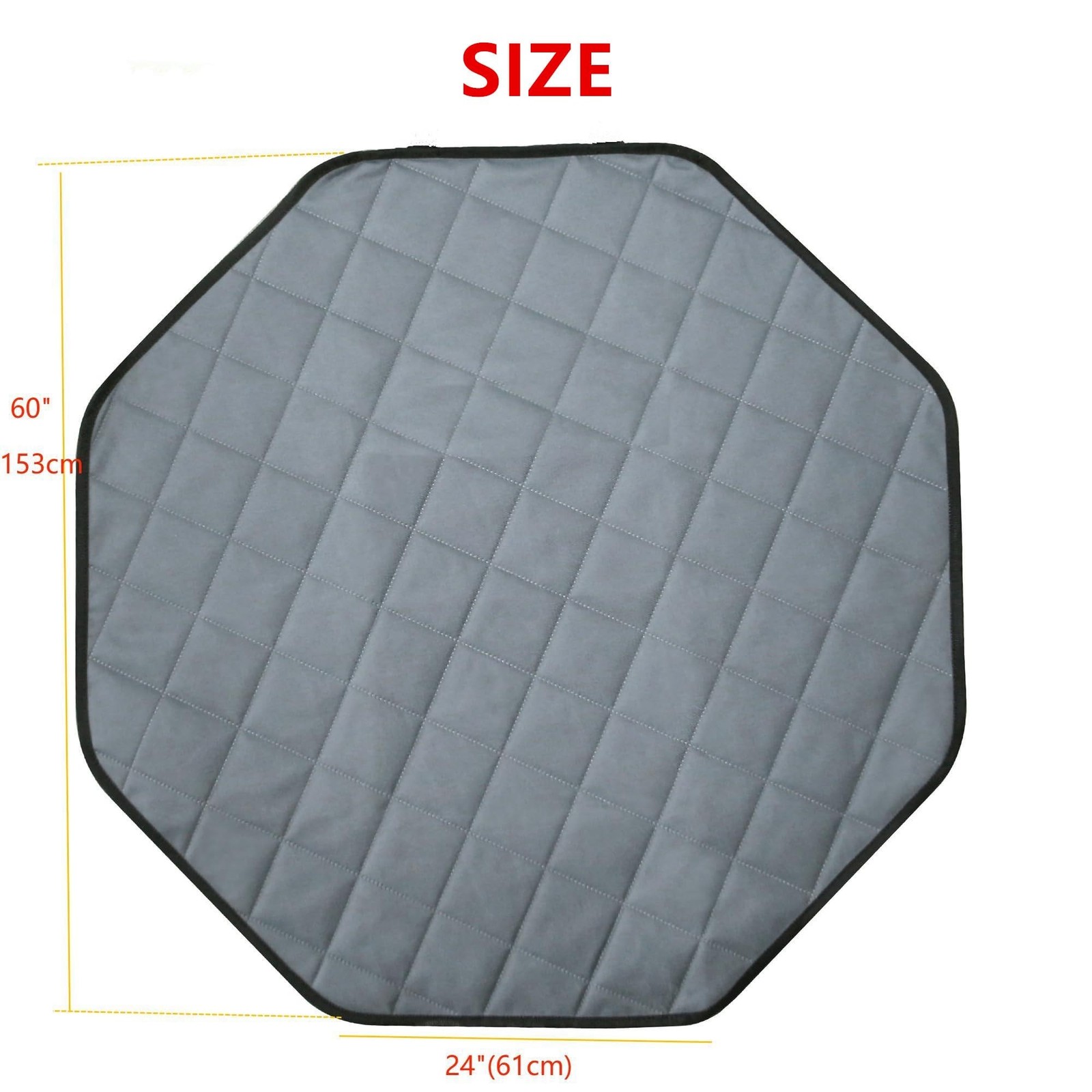 Washable Pee Pads for Dogs, 24″ Pet Playpen Mat Octagon 8 Panels Puppy Pads f…