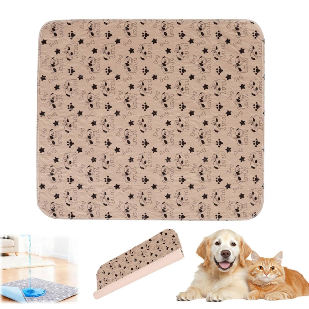 Puppy Pads with Pheromones,Washable Puppy Pee Pads for Dogs,Reusable Puppy Pa…